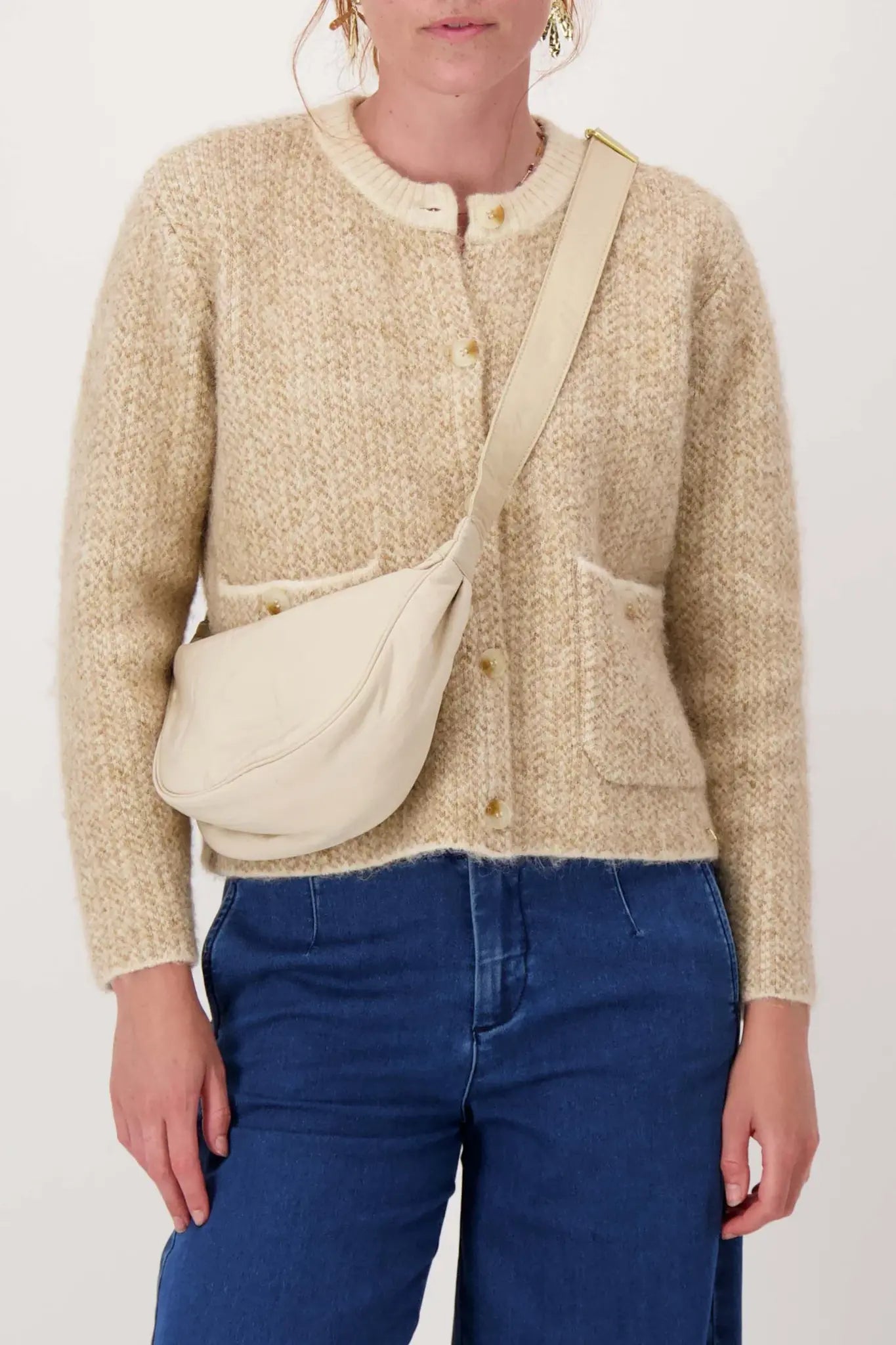 Zusss | Gürteltasche aus Nylon, beige