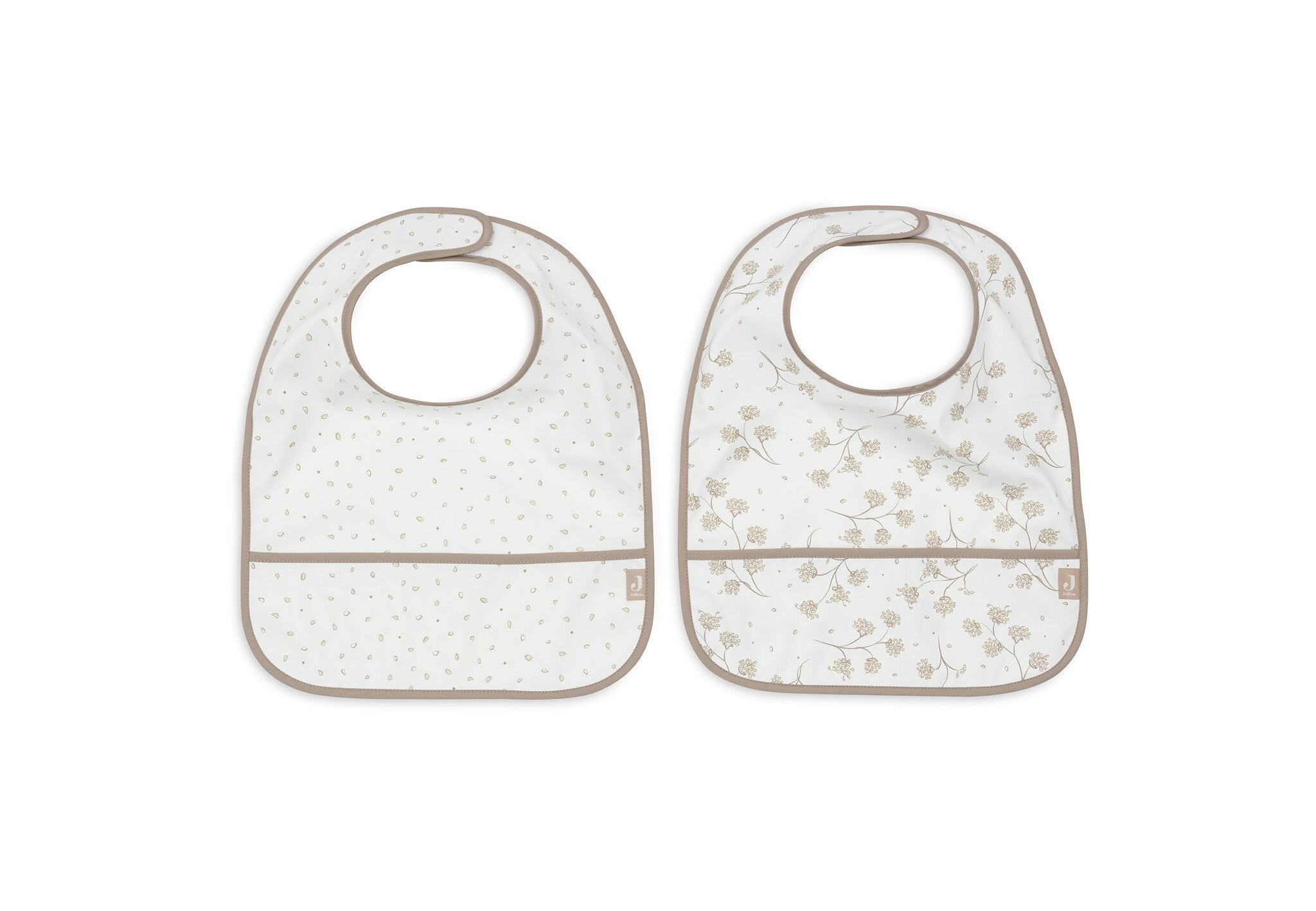 Jollein | Wasserdichtes Bib-Design mit Blättermotiv (2er-Pack)
