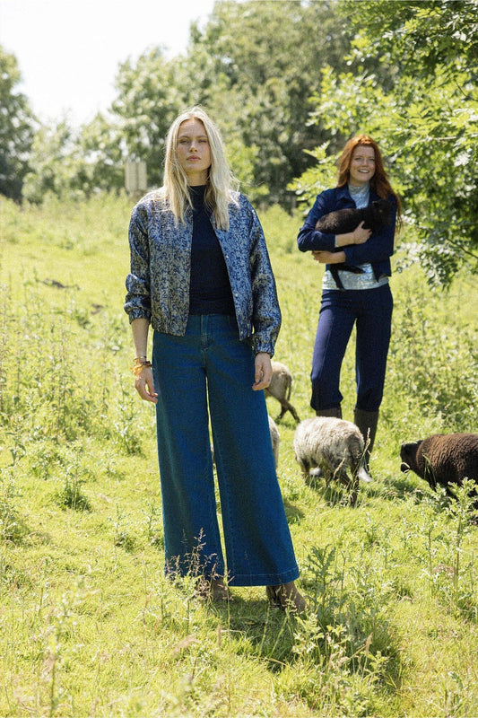 Zusss | Jogginghose aus mittelblauem Denim