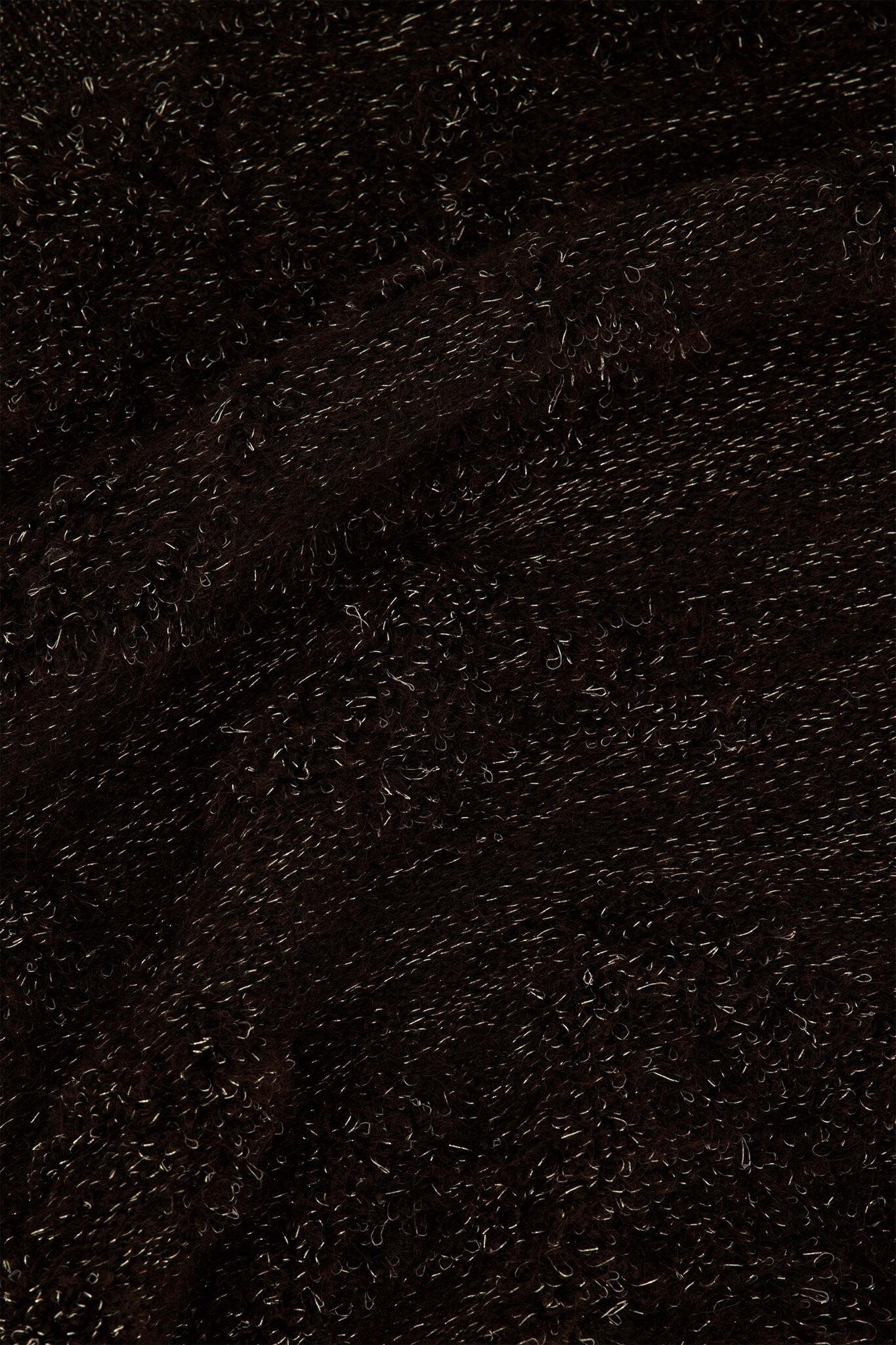 Zusss | Ärmelloser Pullover mit Lurex, schokoladenbraun