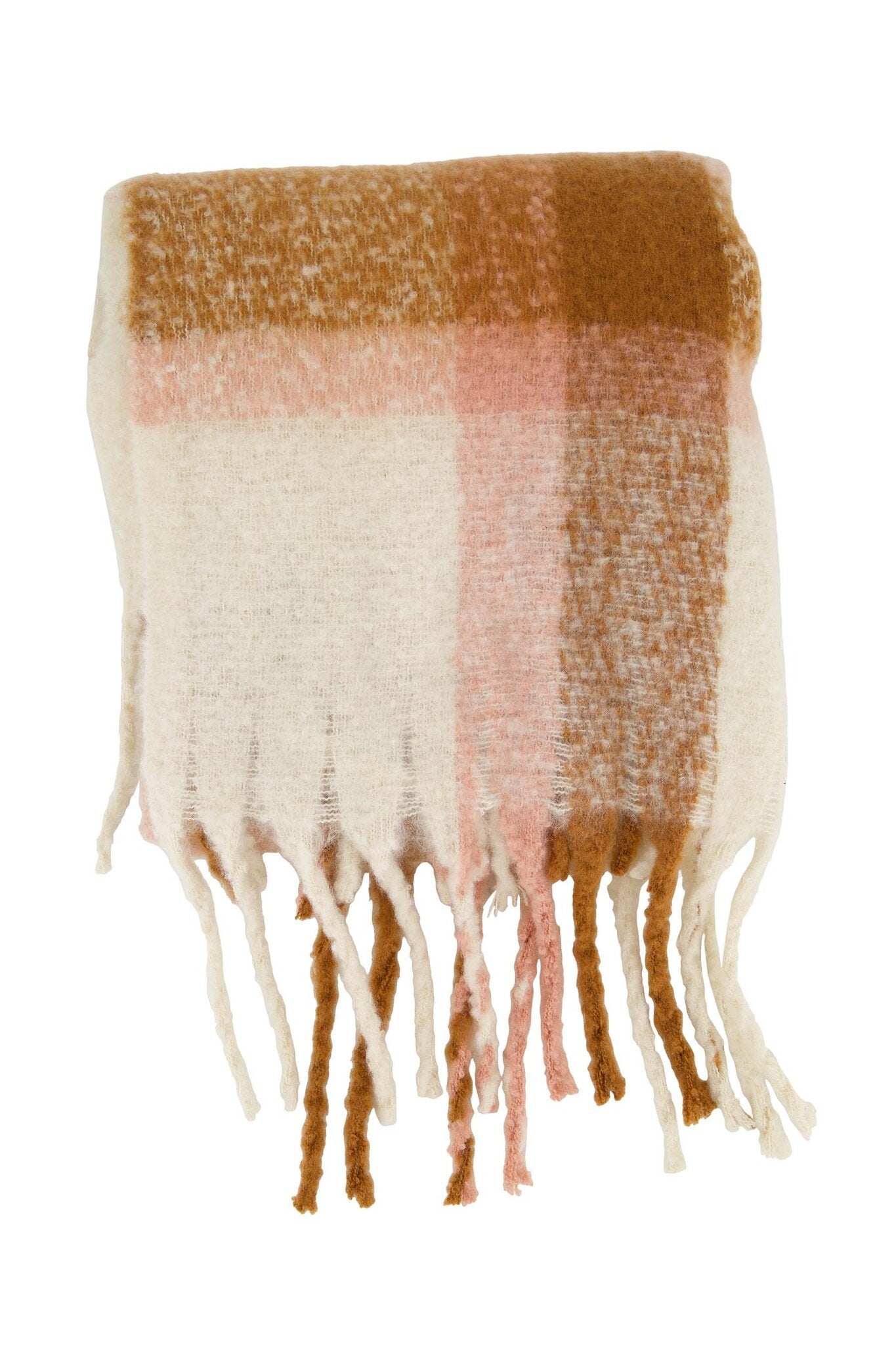 Zusss | Bouclé-Schal mit Diamantkaramell