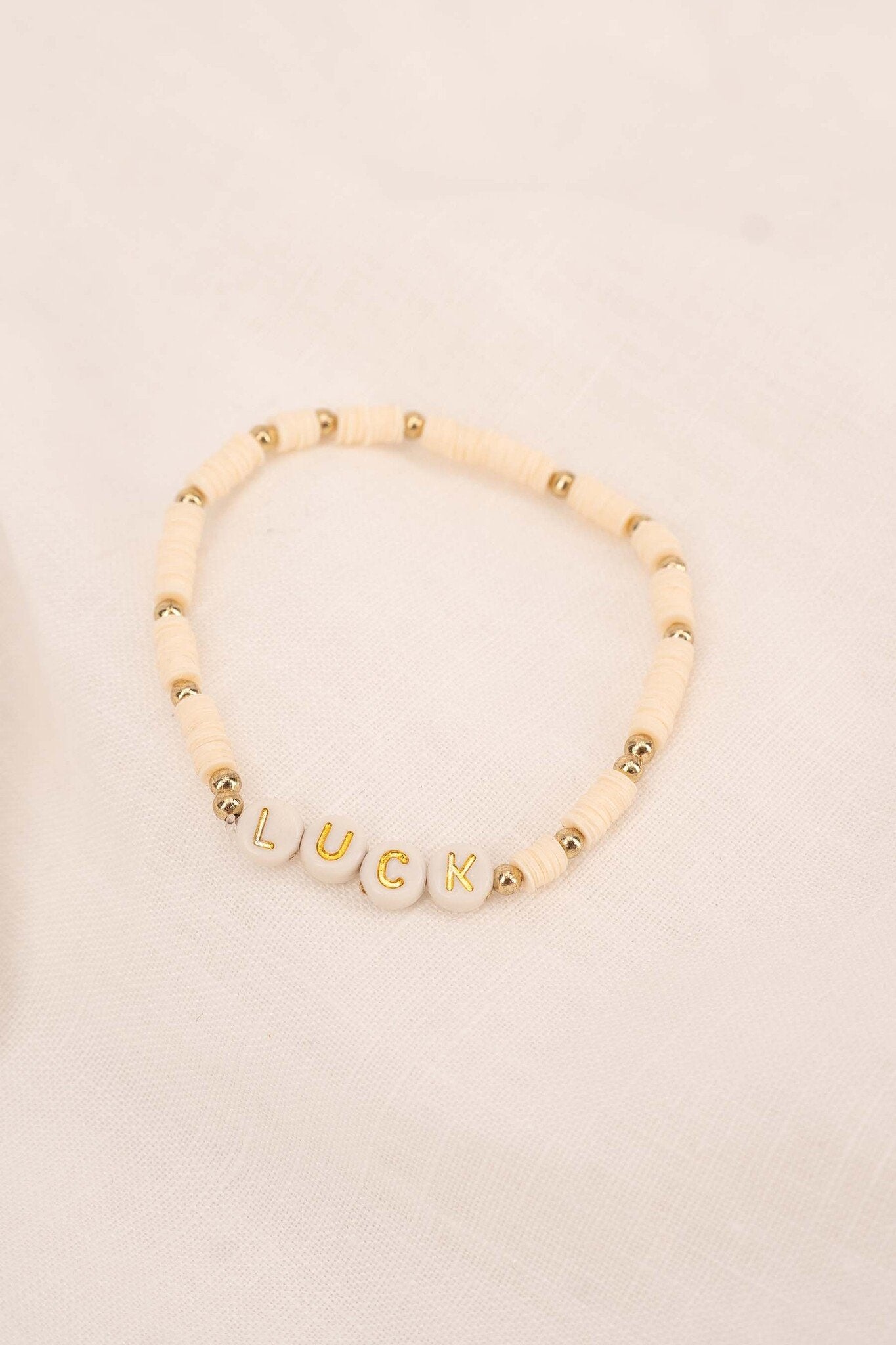 Zusss | Kralenarmband luck offwhite