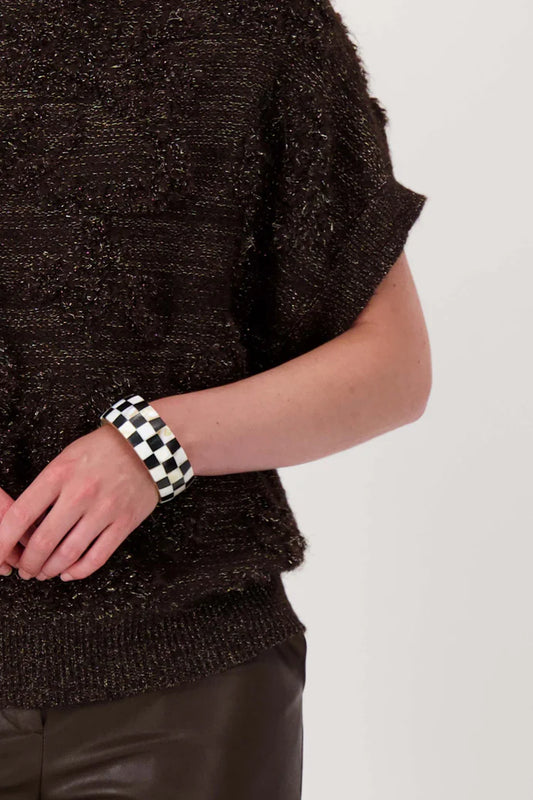Zusss | Armband brede blok zwart