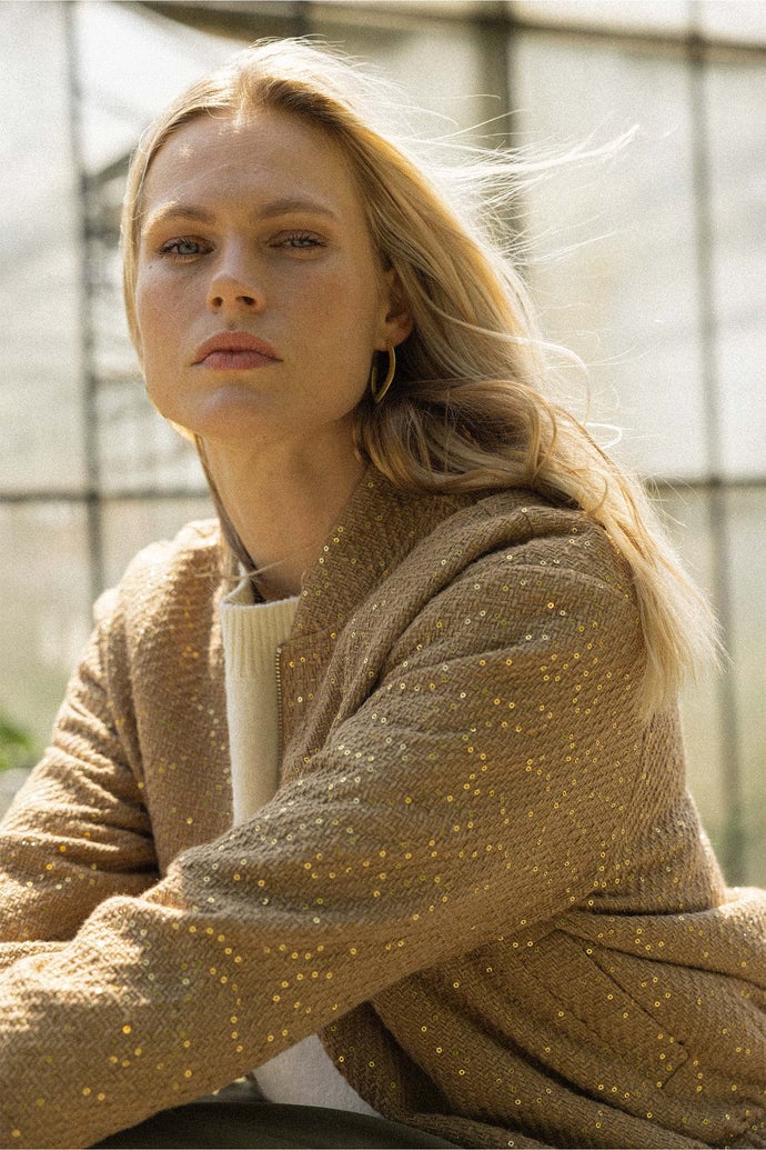 Zusss | Ovale Goldohrringe