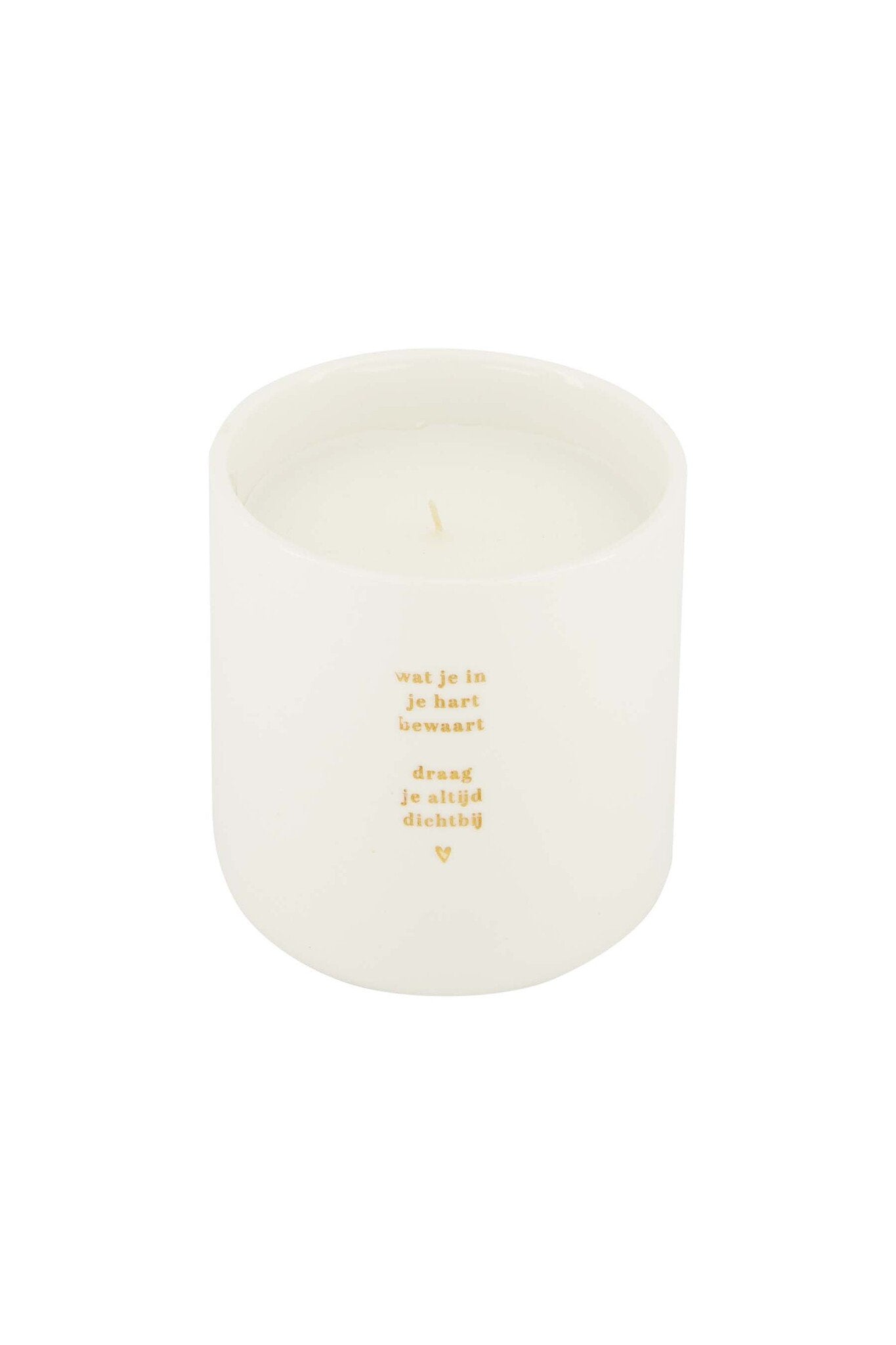 Zusss | Duftkerze aus Keramik in Weiß/Gold
