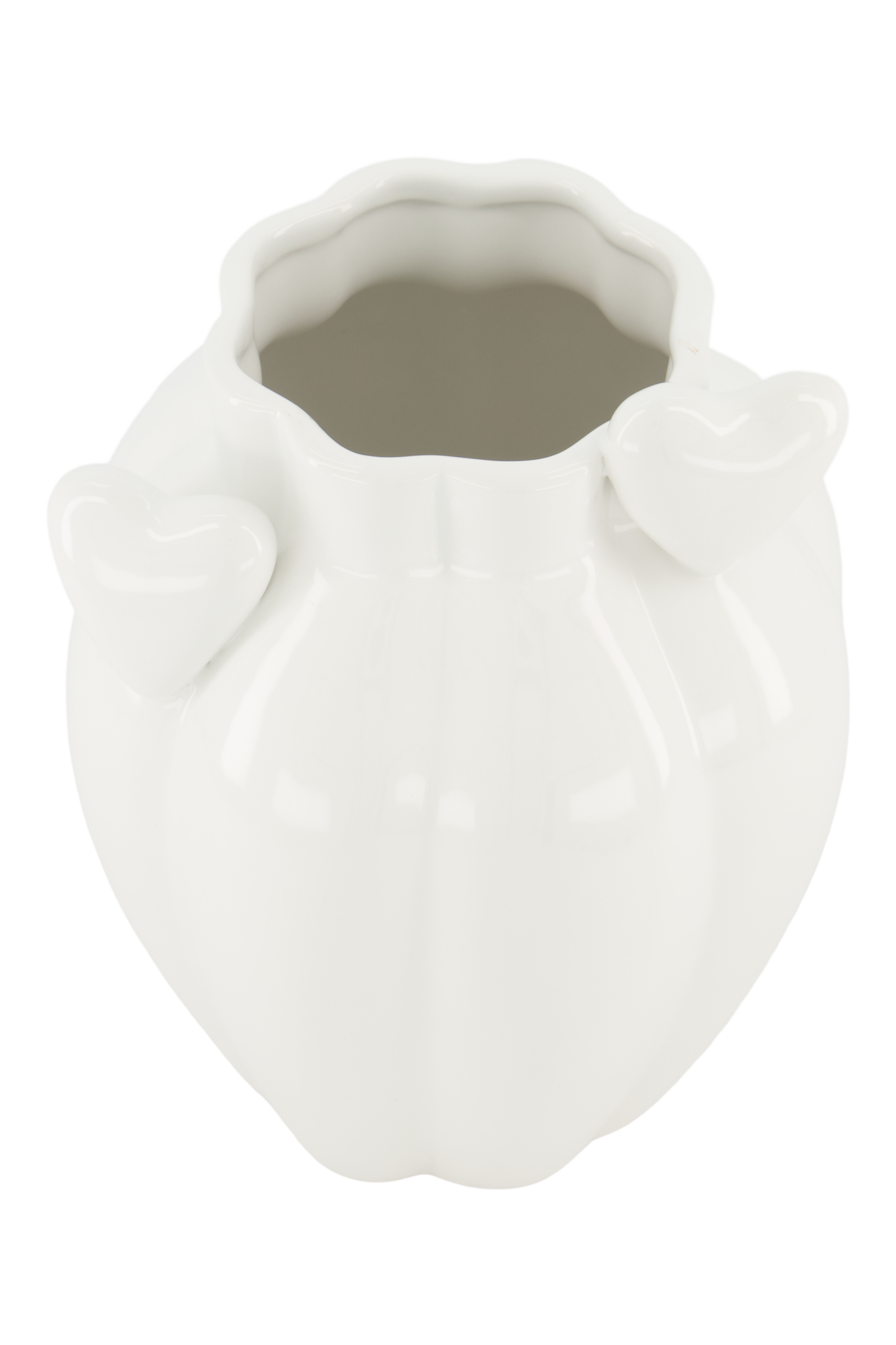 Zusss | Vase Herzen weiß