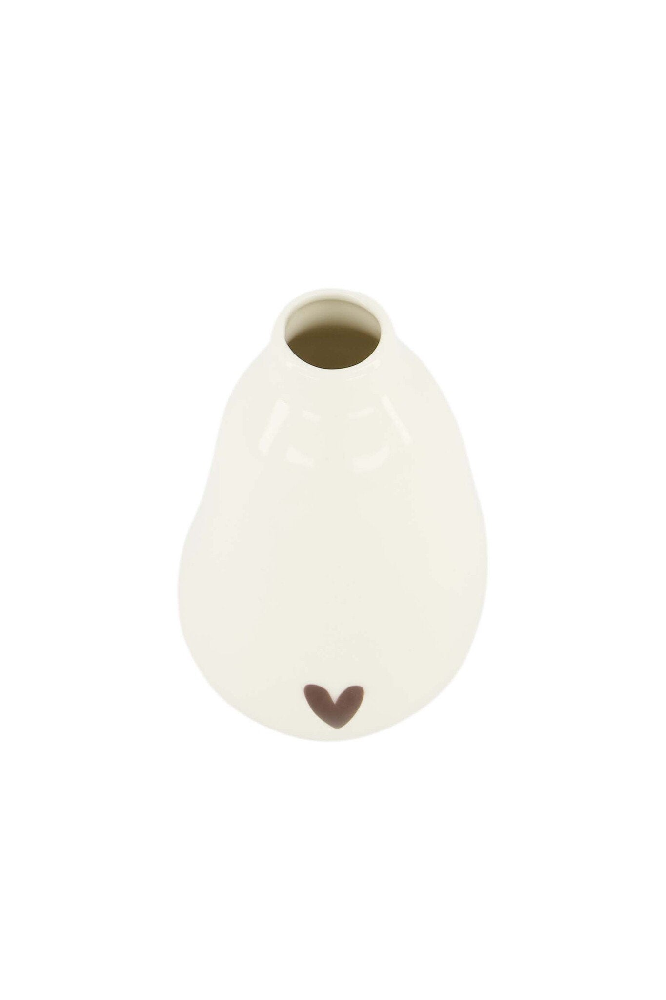 Zusss | Keramikherzvase weiß/portugiesisch