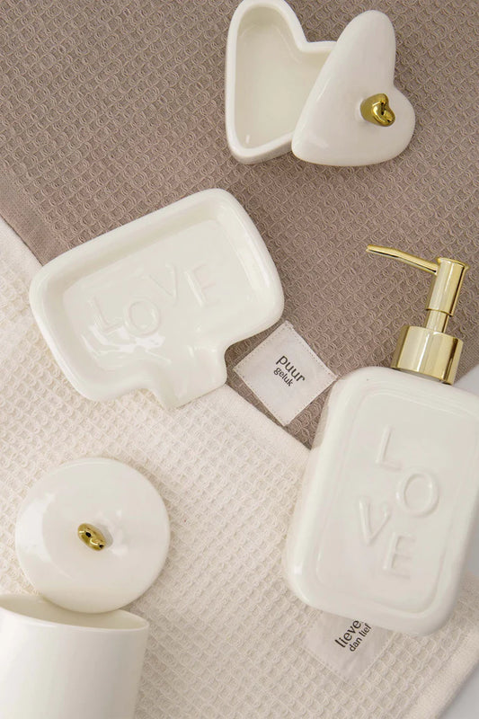 Zusss | Keramik-Seifenpumpe Liebe