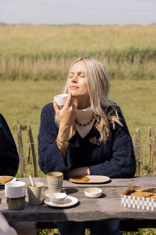 Zusss | Kaffeetassenkuss graublau