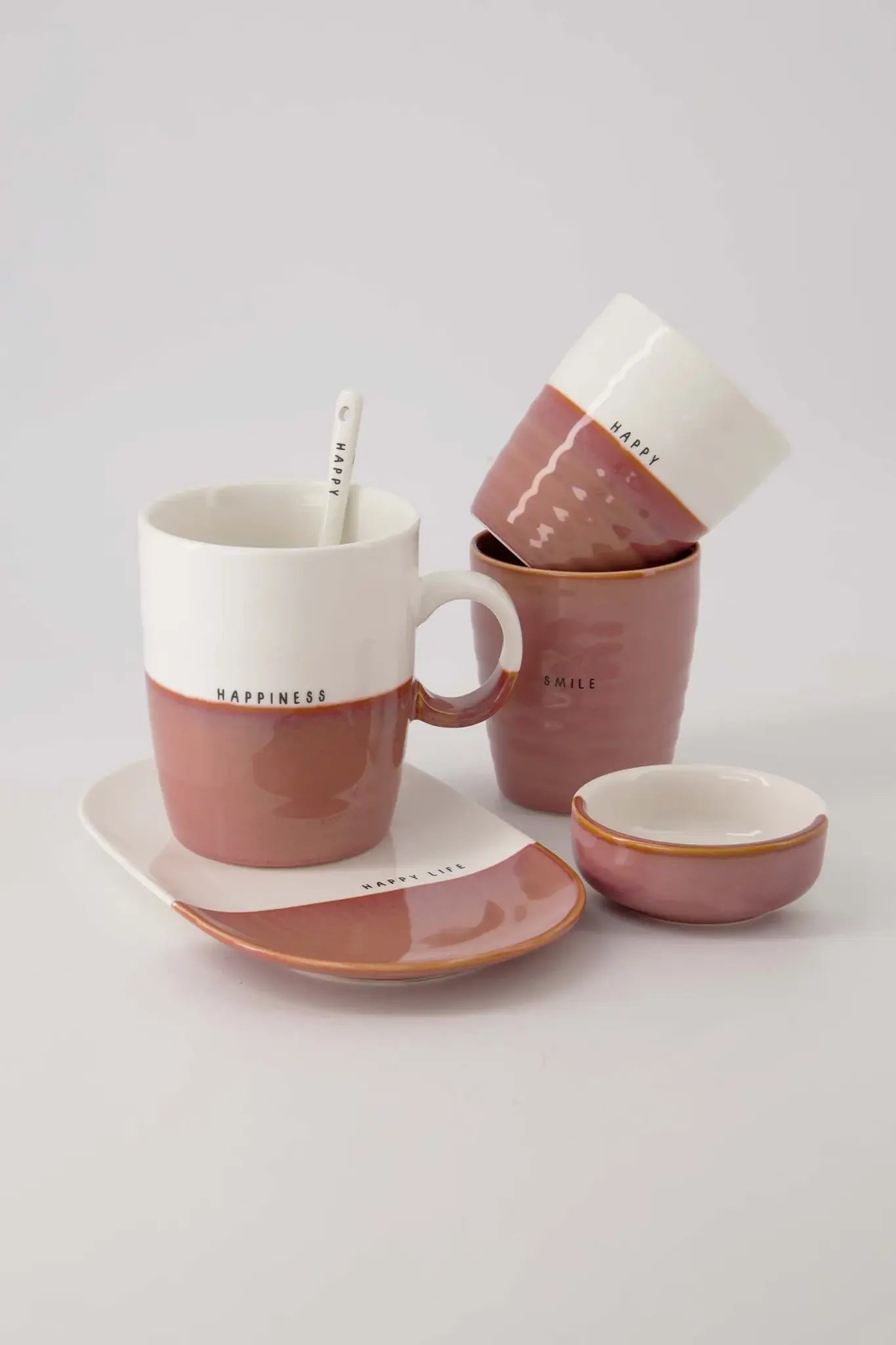 Zusss | Teetasse Glück Burgunderrot