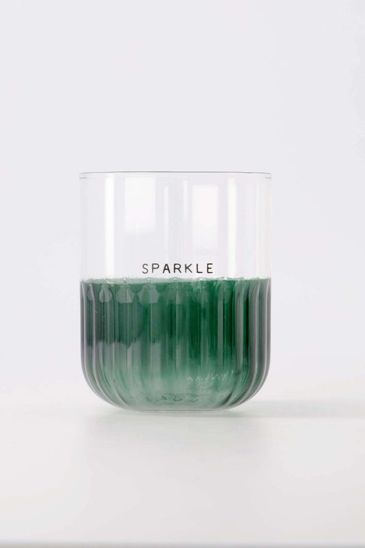 Zusss | Drinkglas sparkle groen