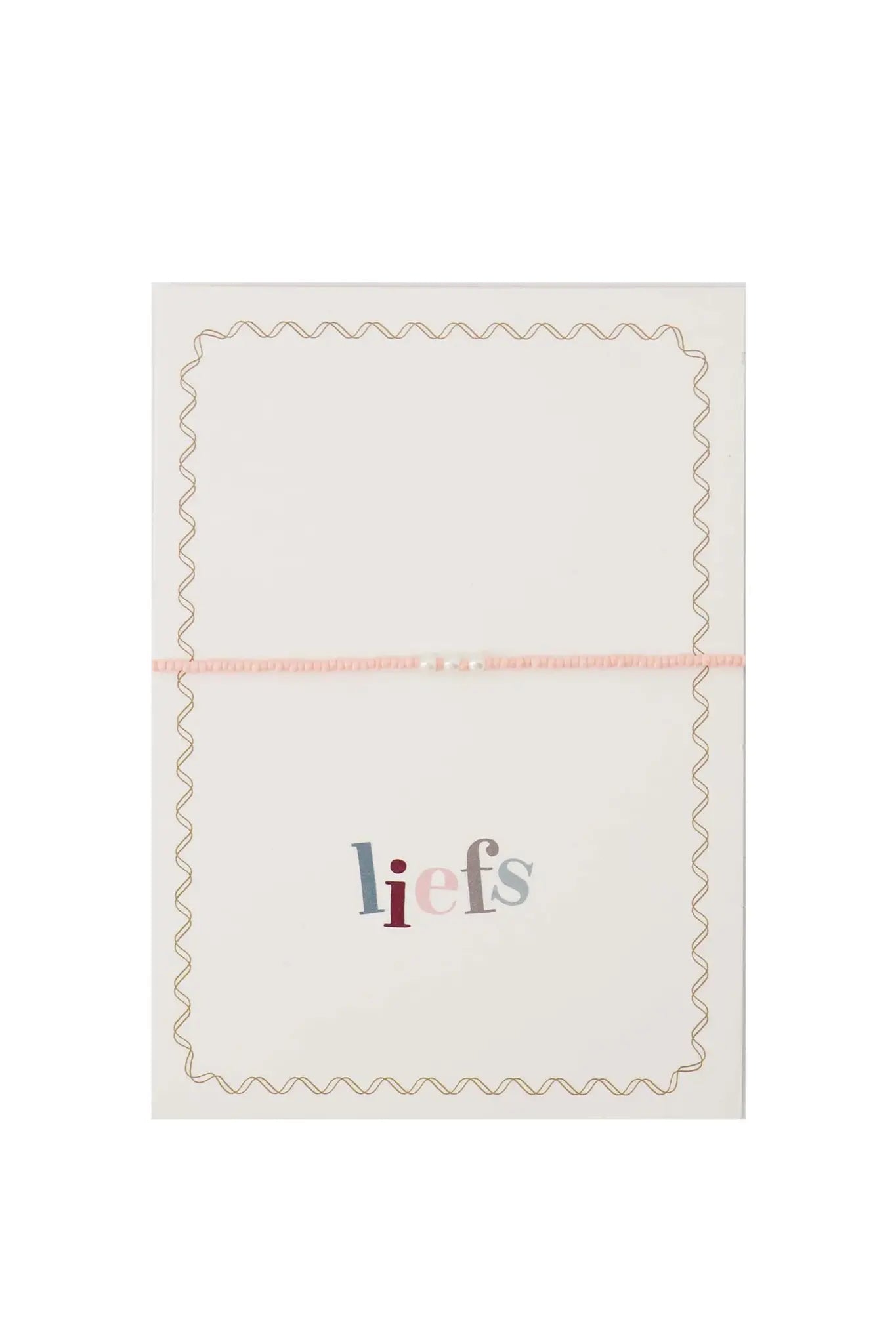 Zusss | Ansichtkaart met armbandje Liefs