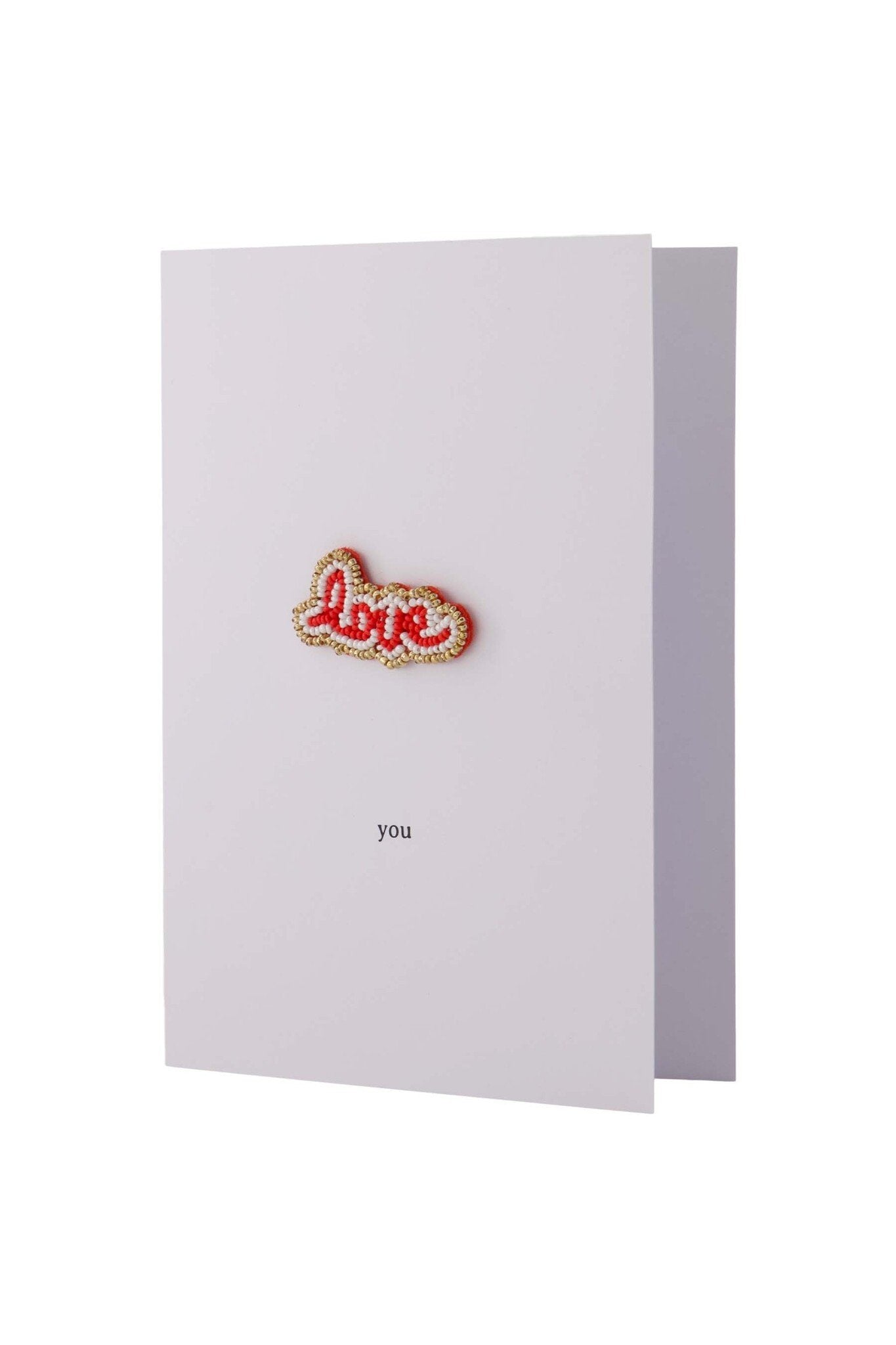 Zusss | Wenskaart love broche rood