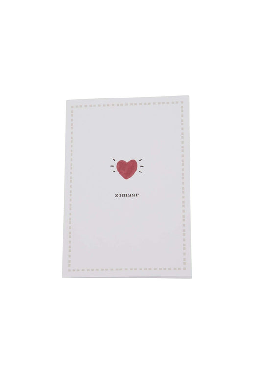 Zusss | Grußkarte genau wie diese, weiß/rot