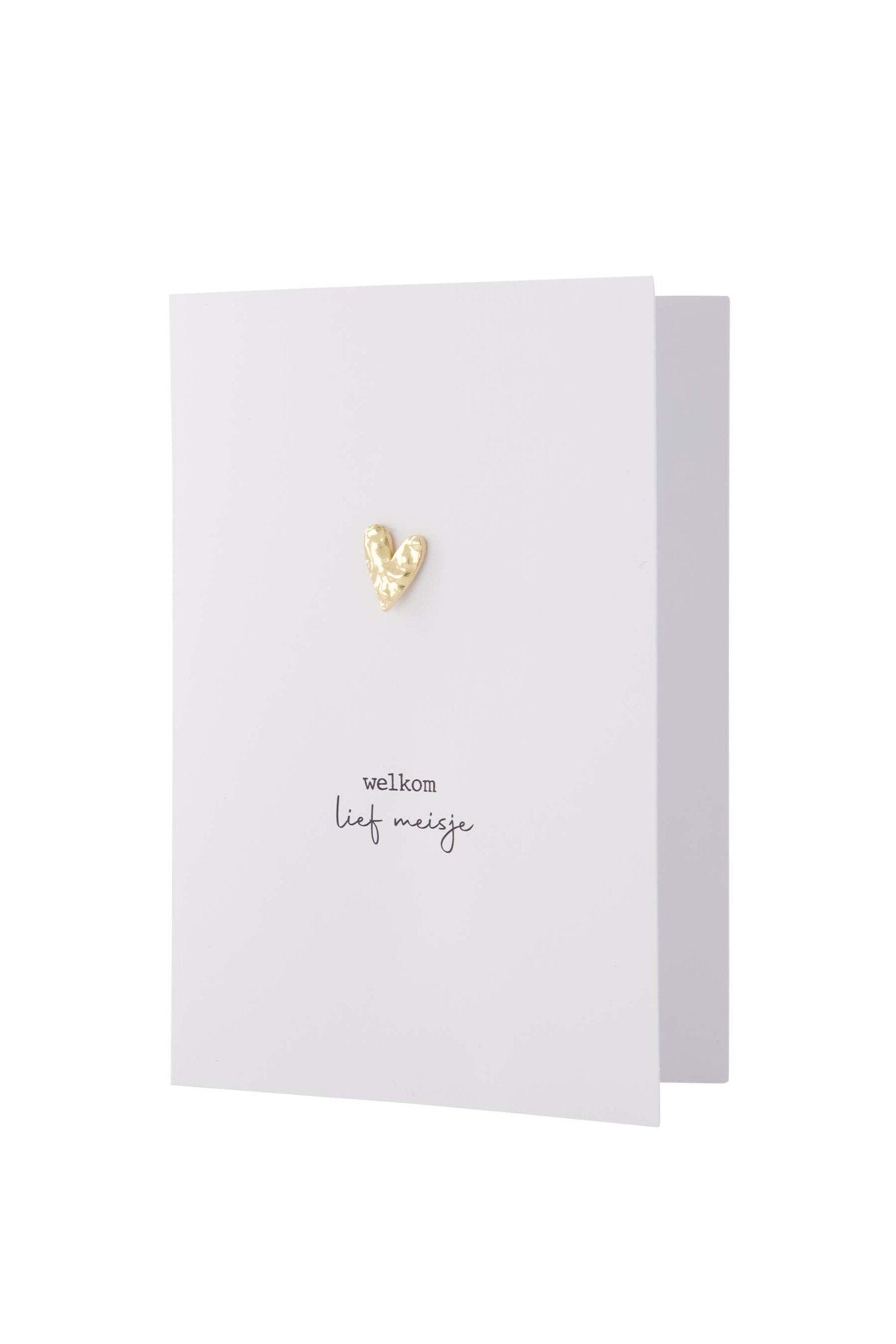 Zusss | Grußkartenbrosche Willkommen süßes Mädchen