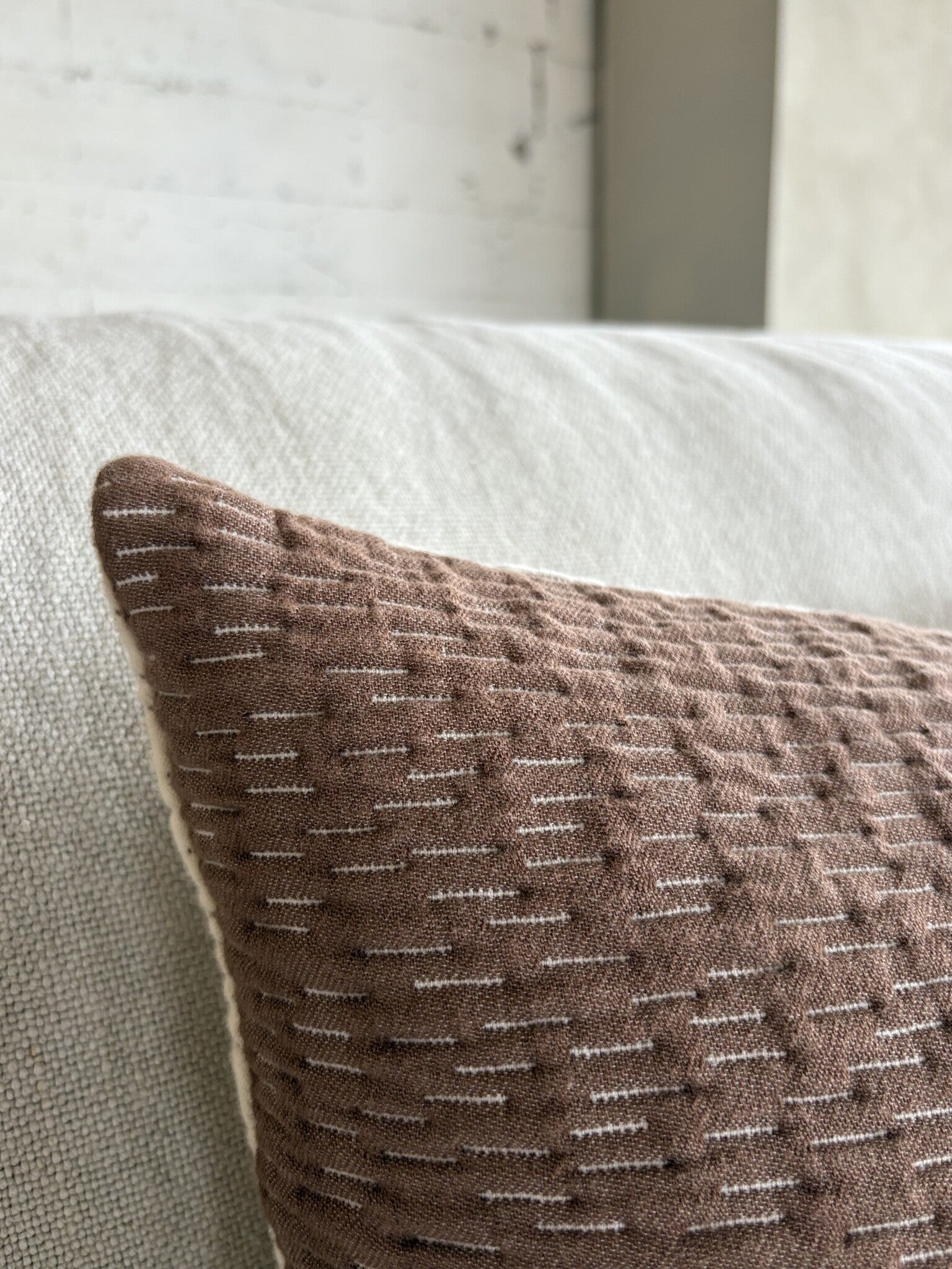 Studio Femme Home Sierkussenhoes Olivia bruin ecru