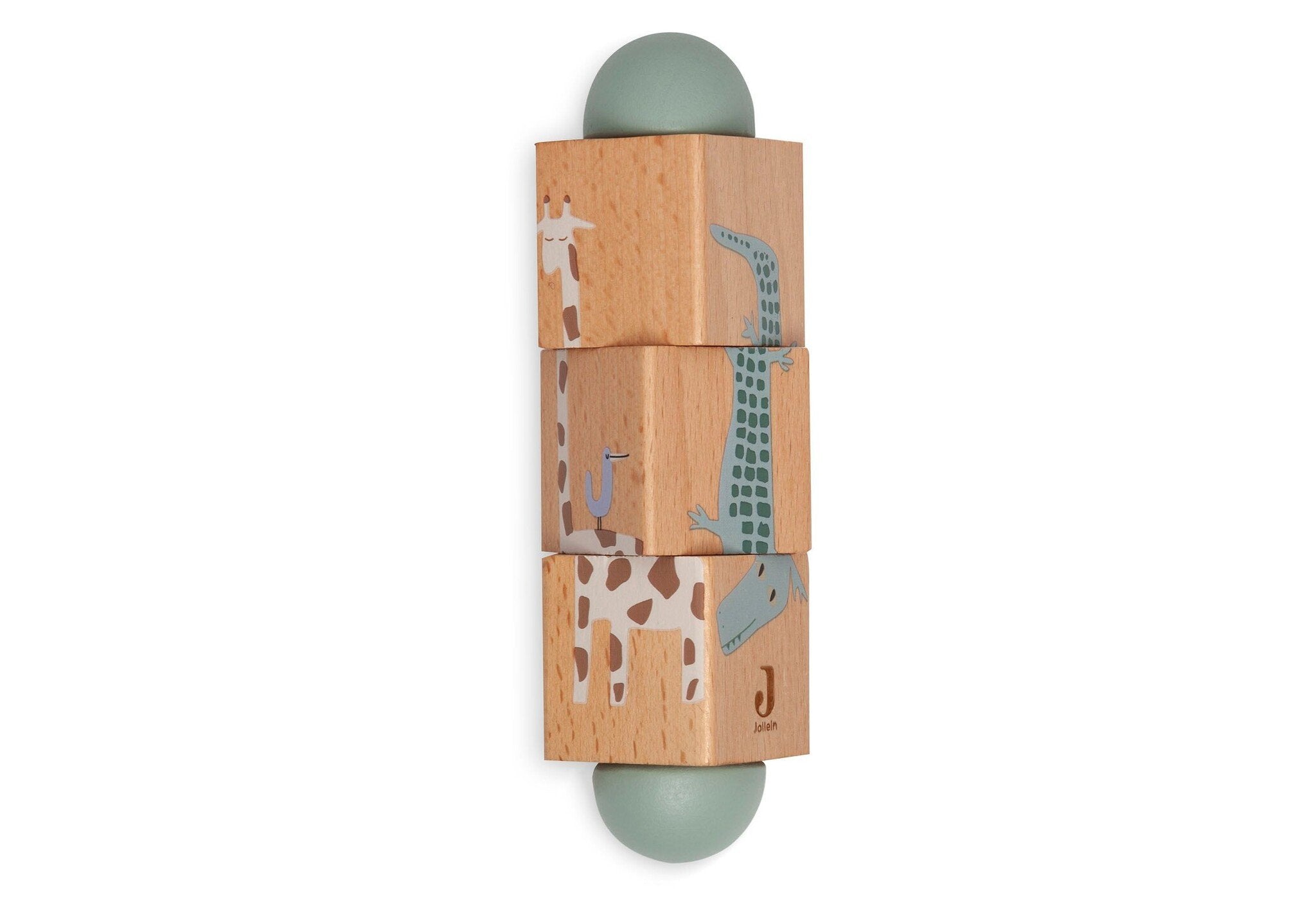 Jollein | Rotierendes Holzpuzzle „Dschungel Jambo“.