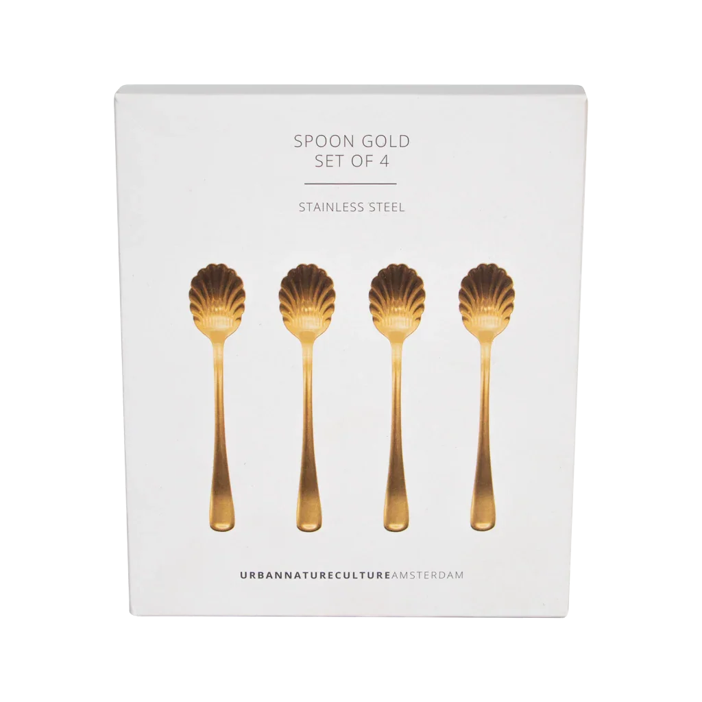 Urban Nature Culture Lepeltjes goud set van 4