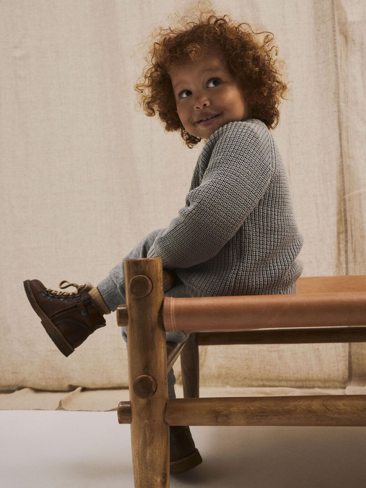 Lil Atelier | Cardigan Emlen Kalkstein NOOS