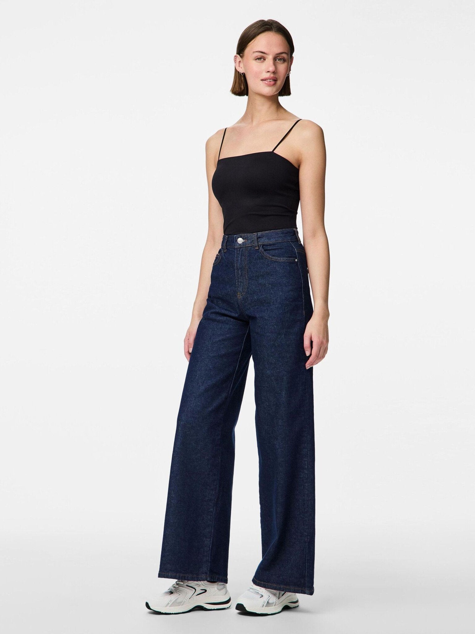 Teile | Jeans Selma weit geschnitten, dunkelblauer Denim