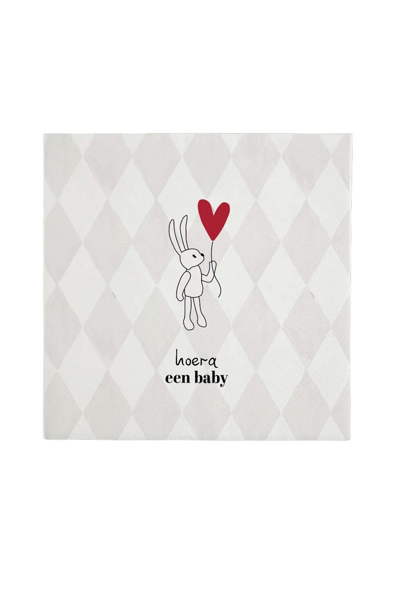 Zusss | Quadratische Servietten Hurra, ein Baby