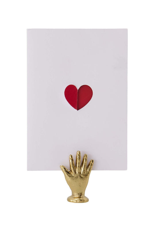 Zusss | Kartenhalter aus Metall, handvergoldet