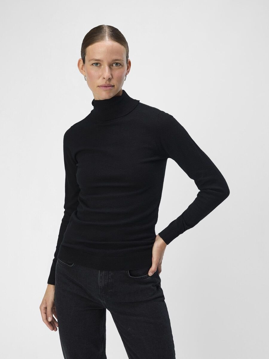 Objekt | Rollkragenpullover Thess schwarz