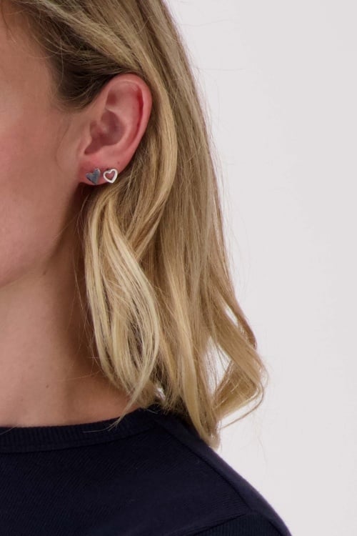 Zusss | Oorbellen hartje zilver