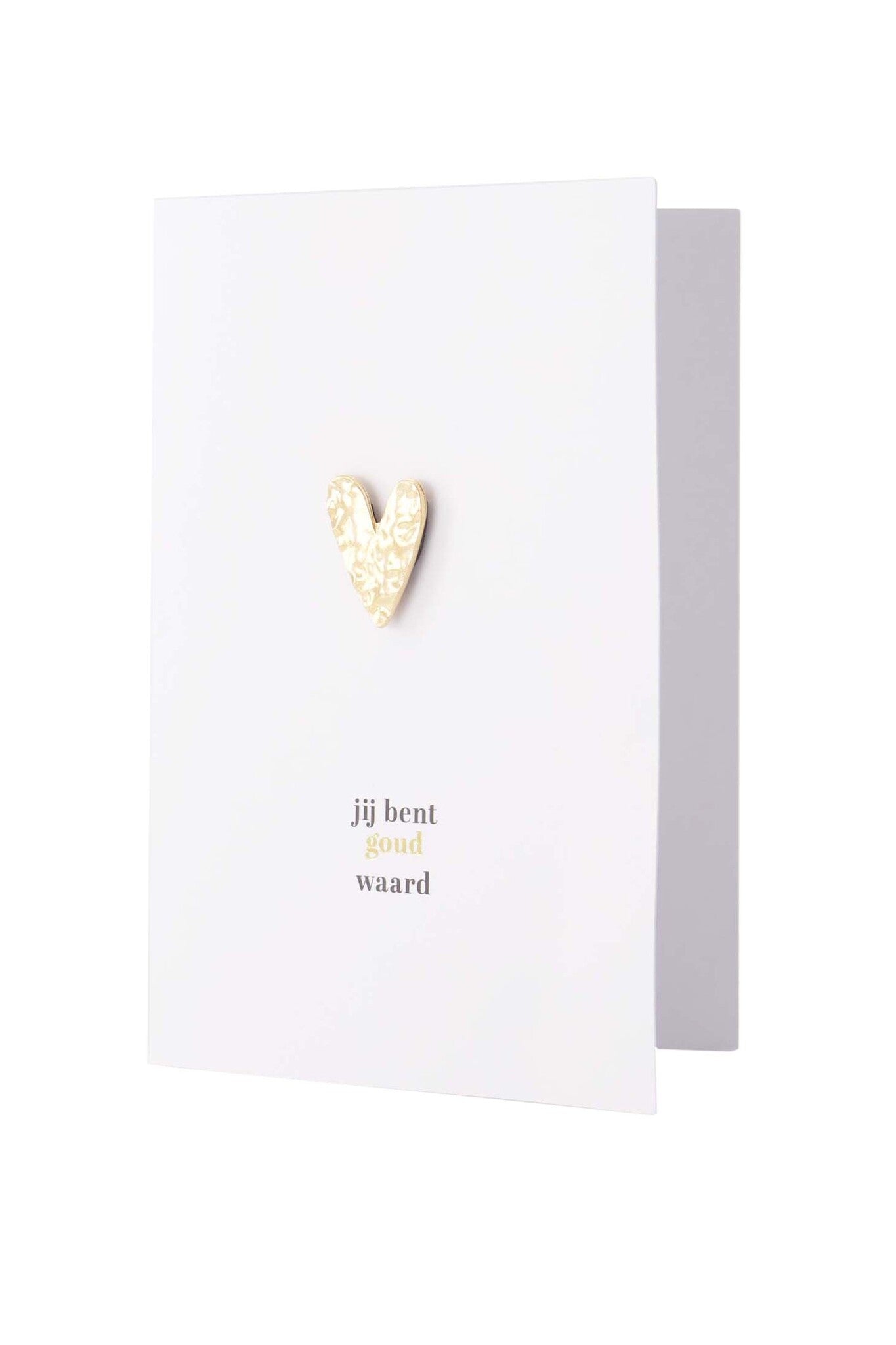 Zusss | Wenskaart magneet hartje jij bent goud