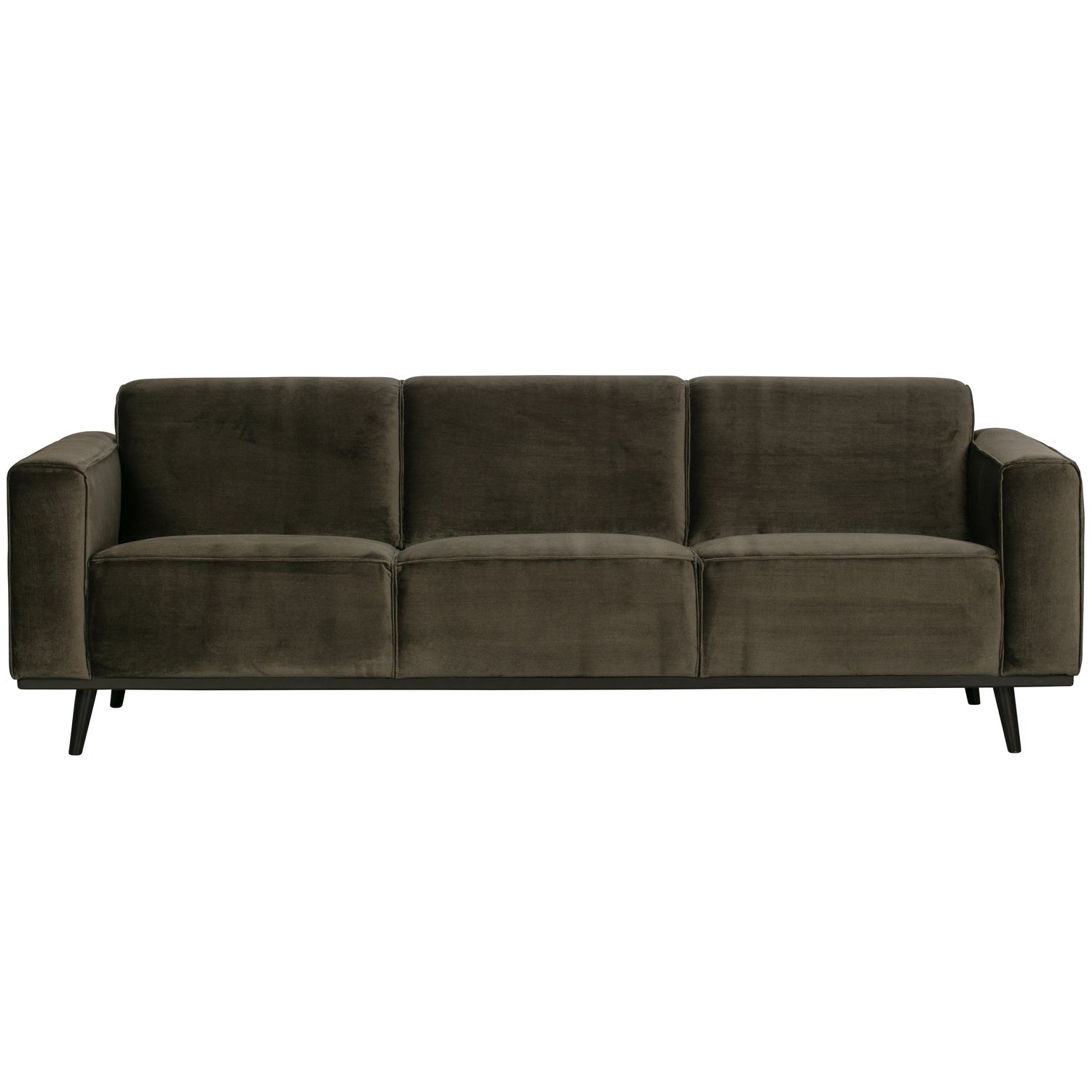 Woood Statement 3-Zits Bank 230cm Velvet Warmgroen