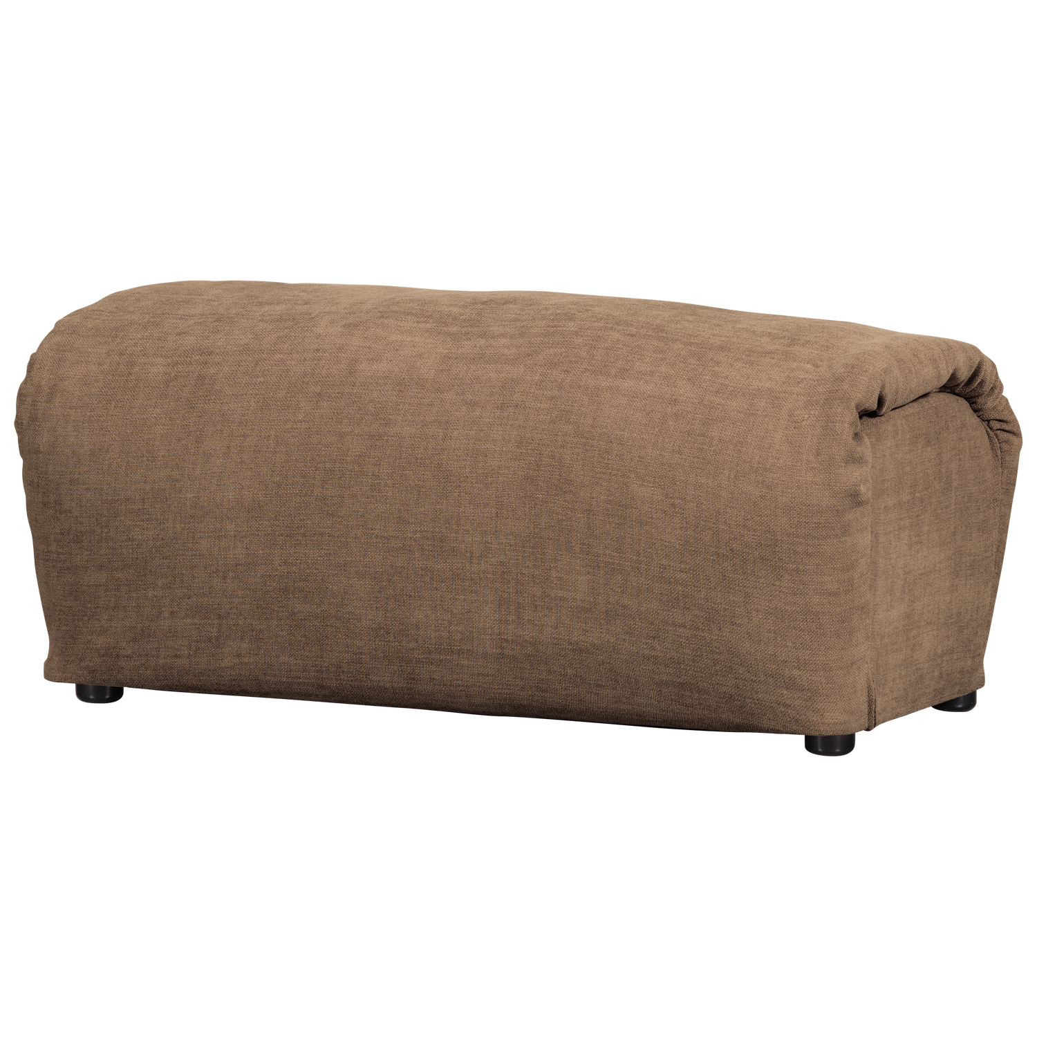 Woood Baggy Hocker Geweven Chenille Bruin