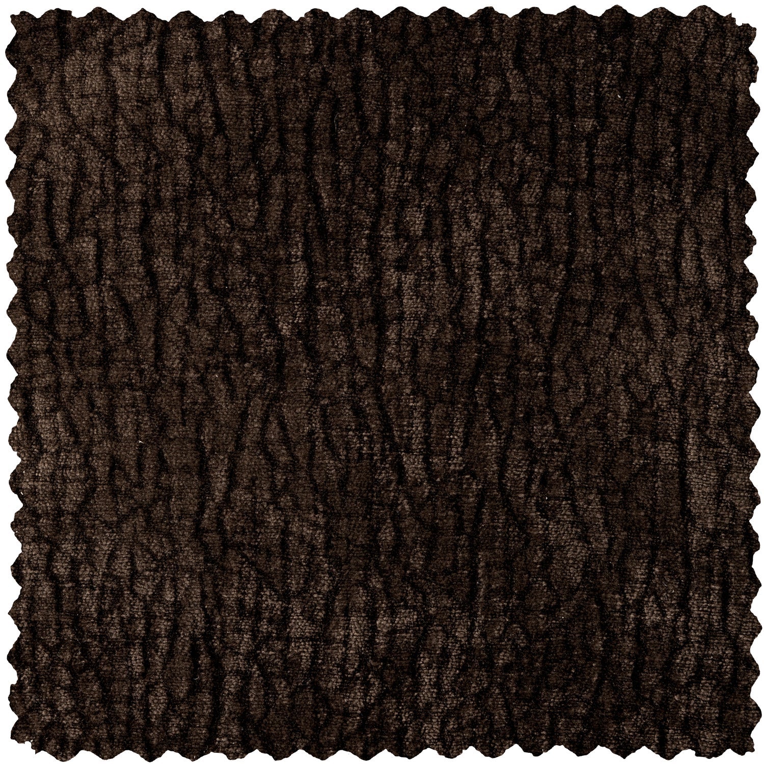 Woood Baggy 2-Zits bank 3D Chenille Donkerbruin