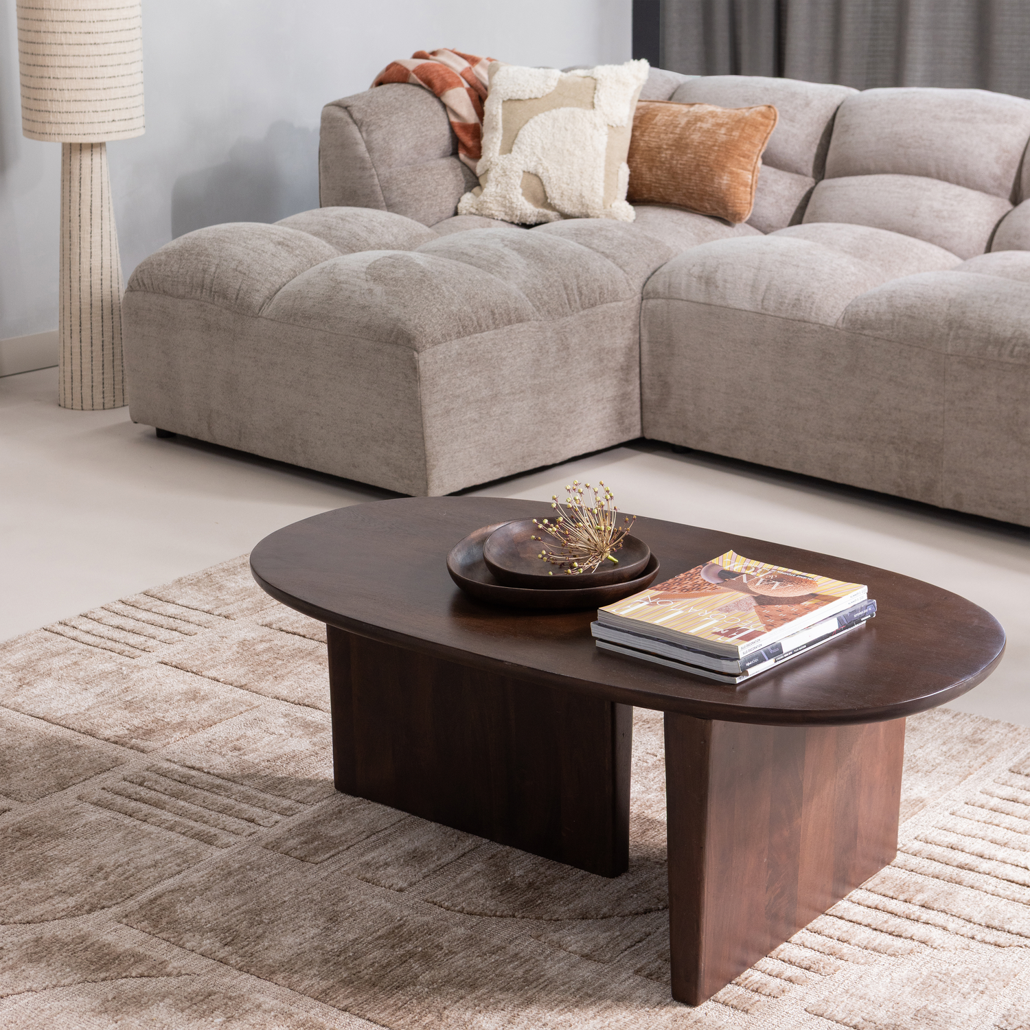 Woood Lovi Vloerkleed taupe
