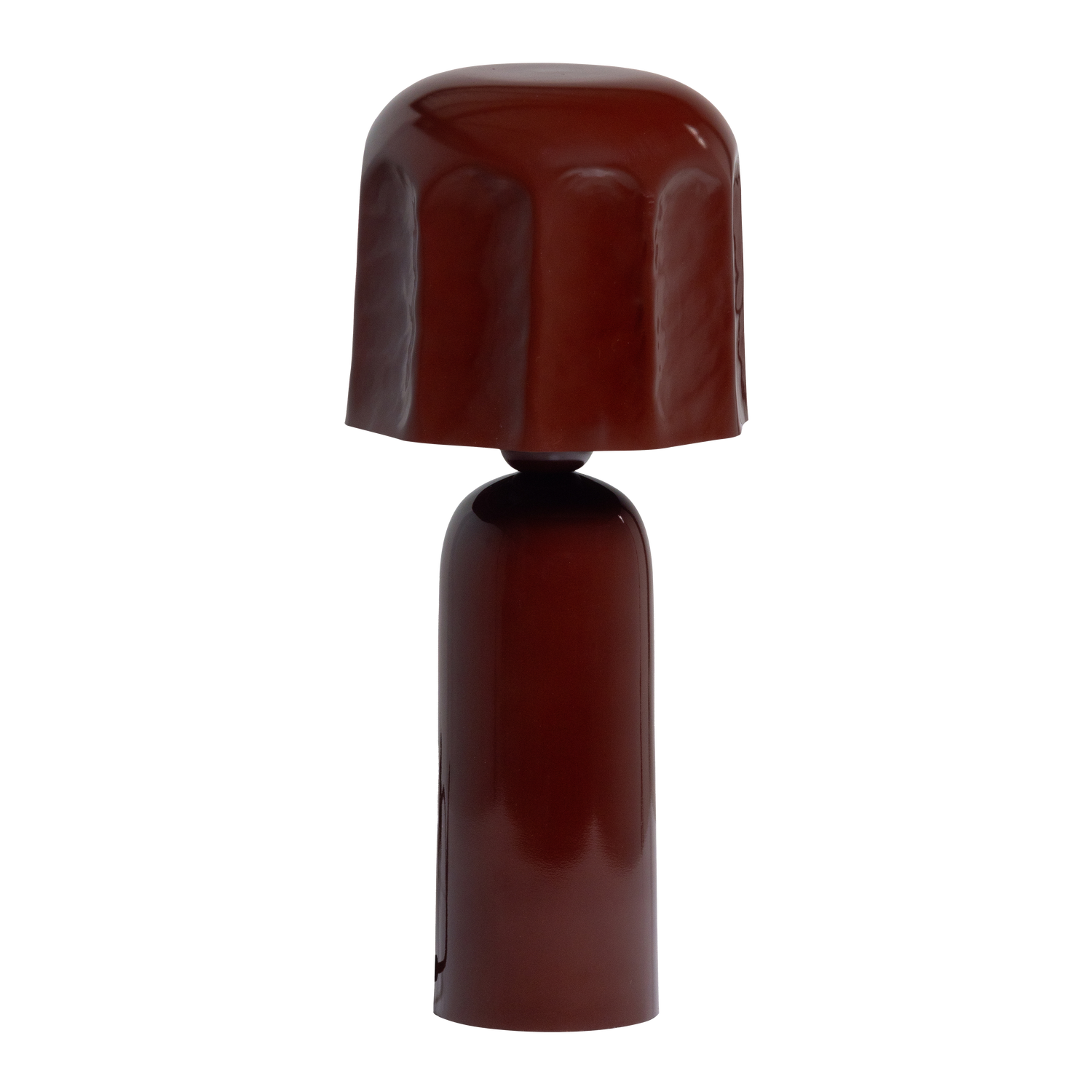 Woood Lumira Tafellamp metaal hoogglans bruinrood