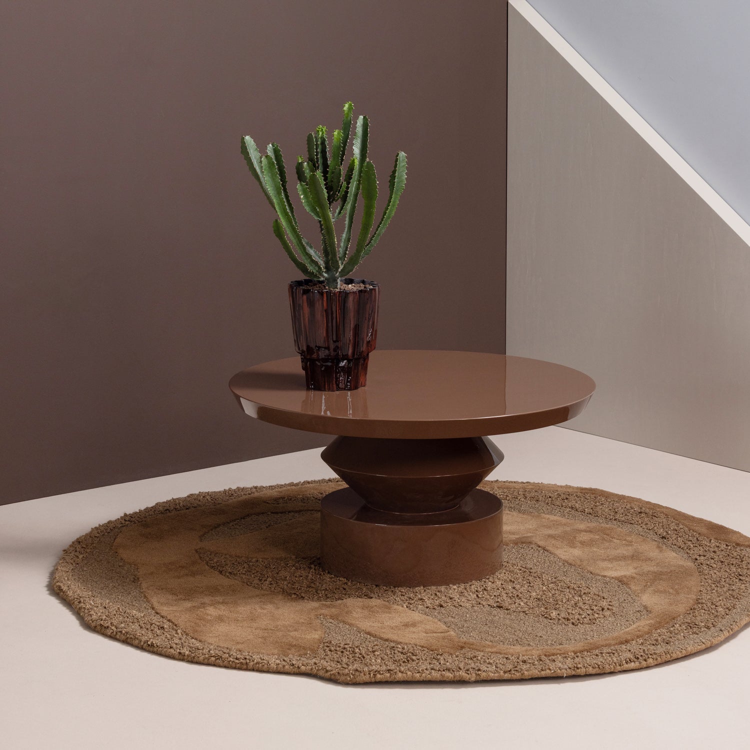 Woood Orvi Vloerkleed bruin 160cm