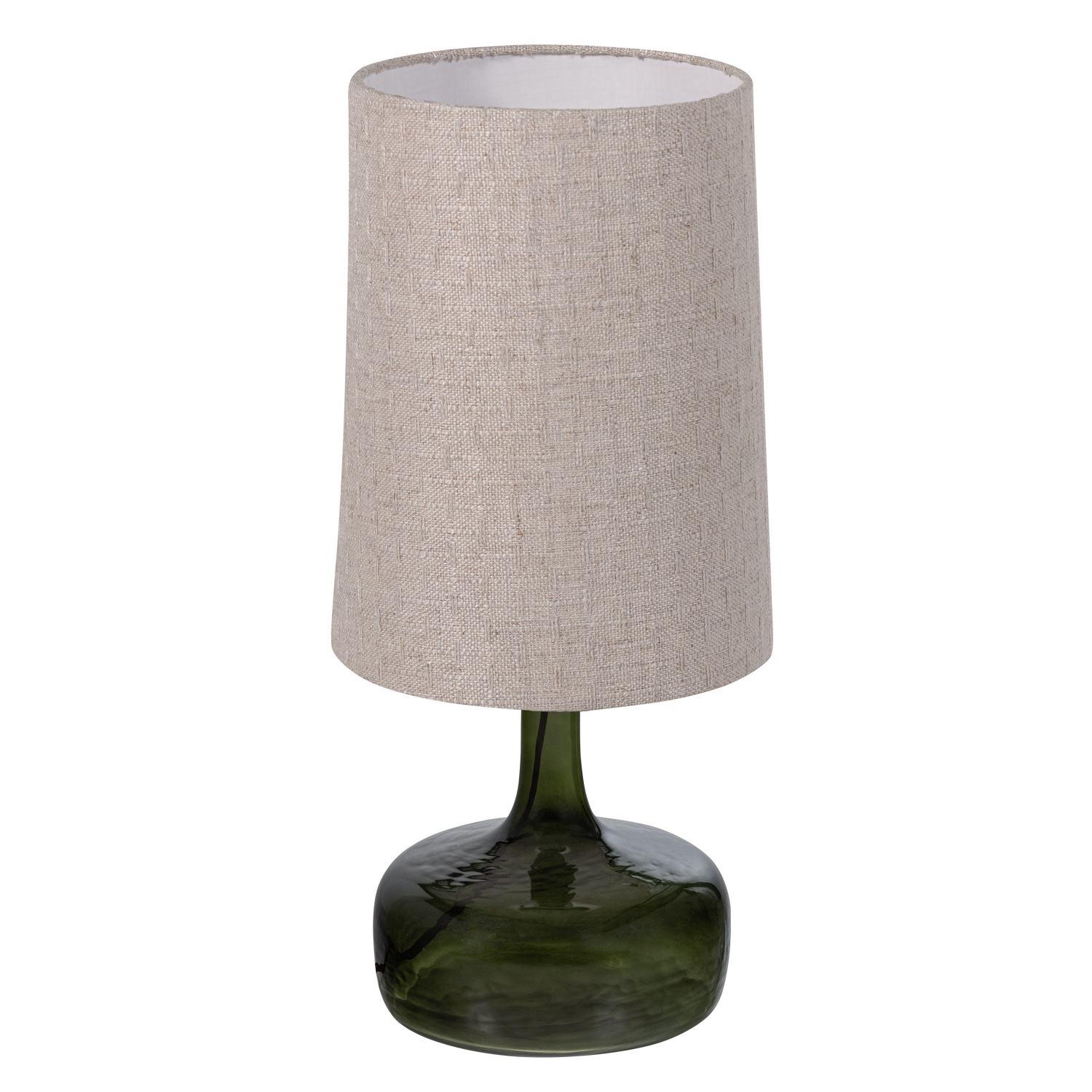 Woood Luma Tafellamp groen glas naturel kap