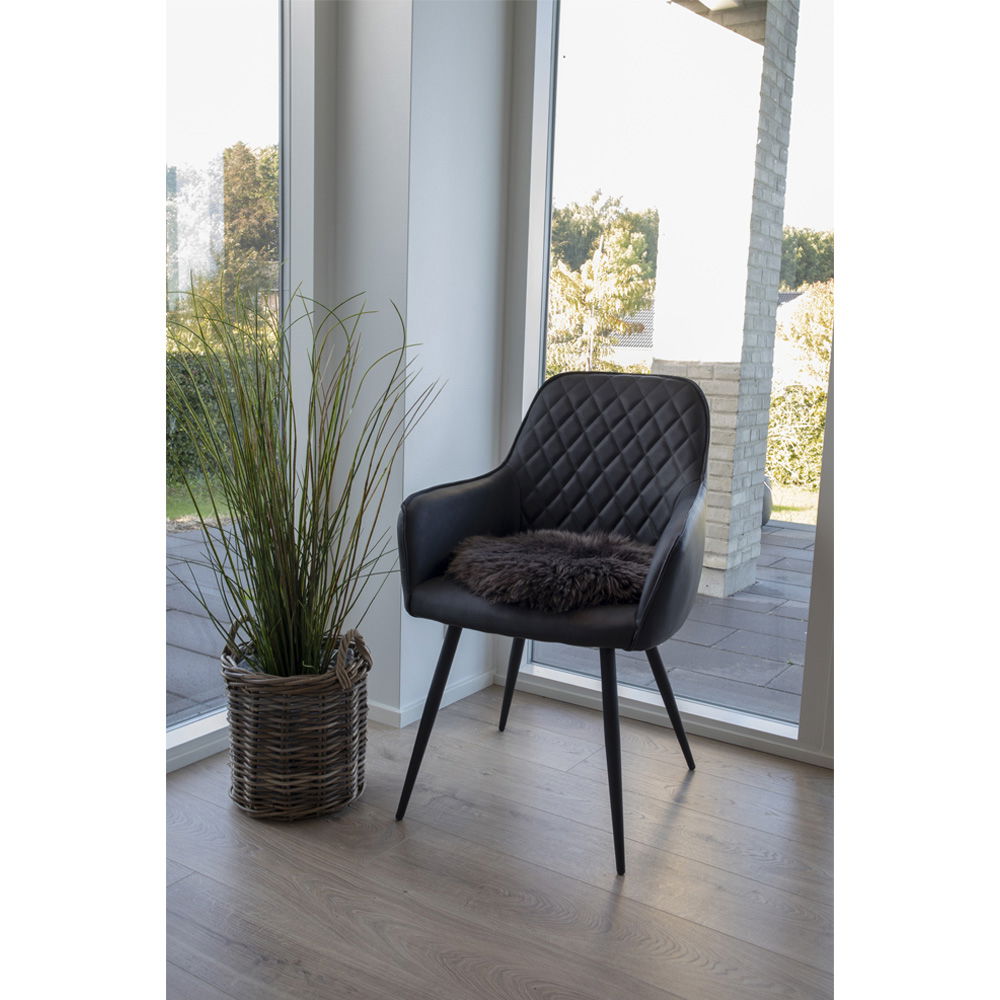 House Nordic | Stoelkussen van schapenvacht bruin