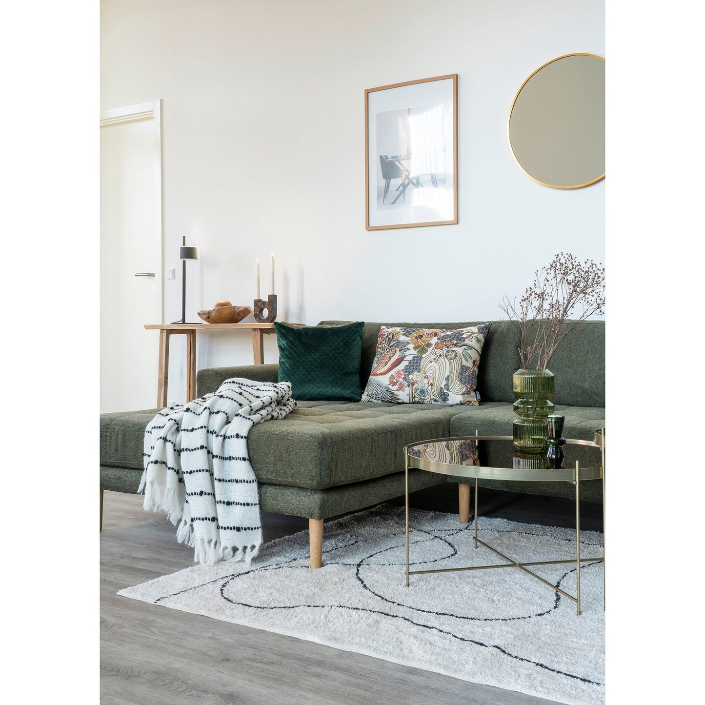 House Nordic | Vloerkleed met grafische print 300cm