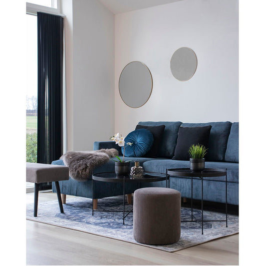 House Nordic | Ronde spiegel met brass frame 60cm