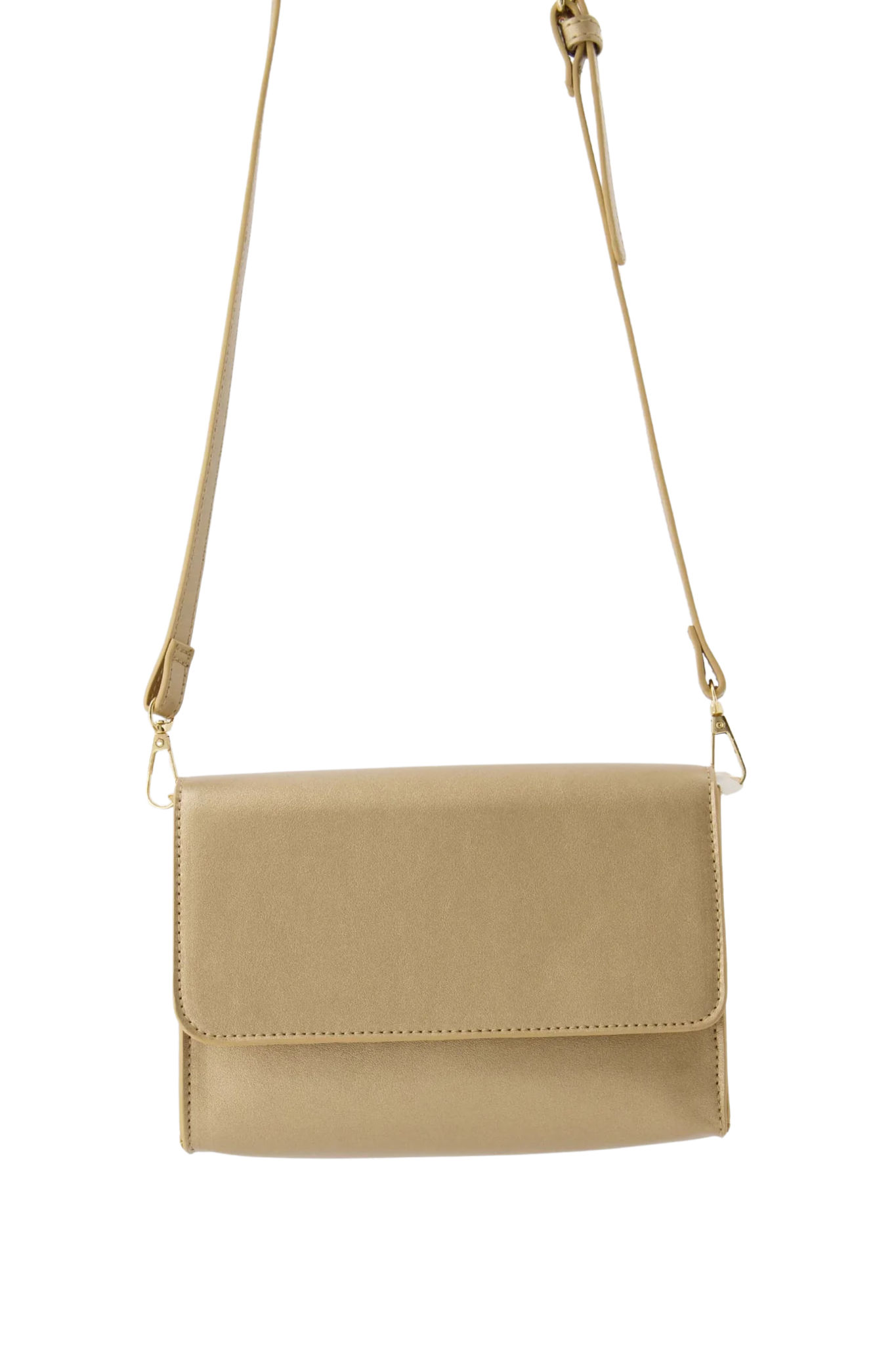Zusss | Handtasche mit Herzspiegel, champagner/gold