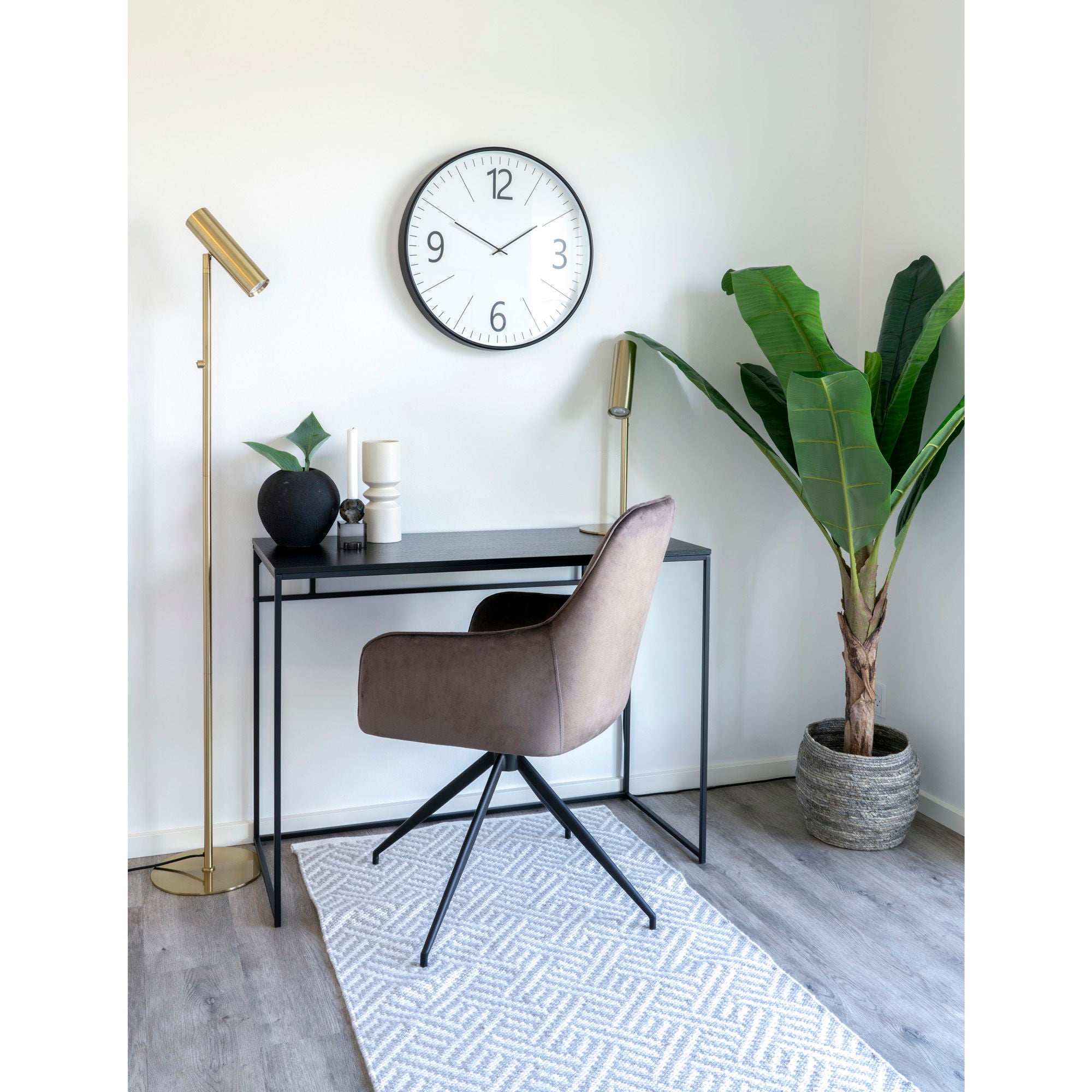 House Nordic | Wanklok zwart wit 51cm