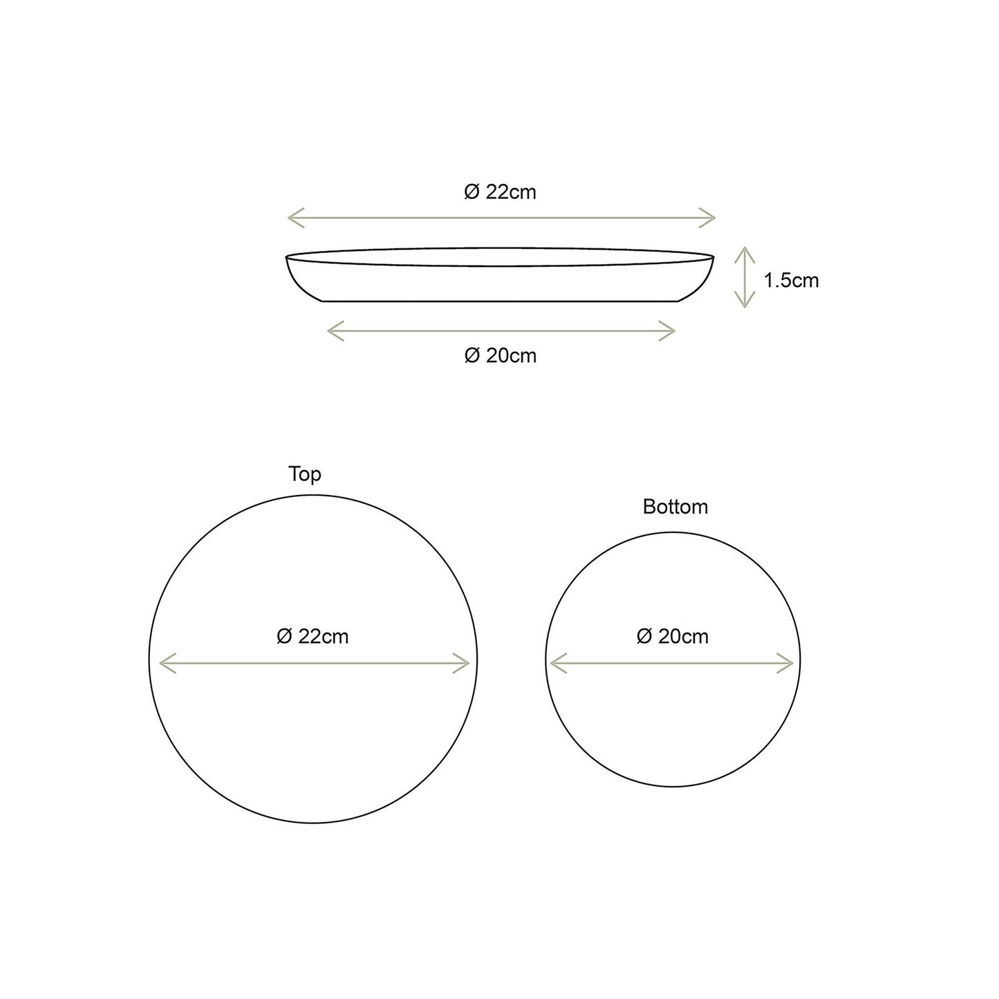vtwonen | Maßstab Metall Gold 22cm