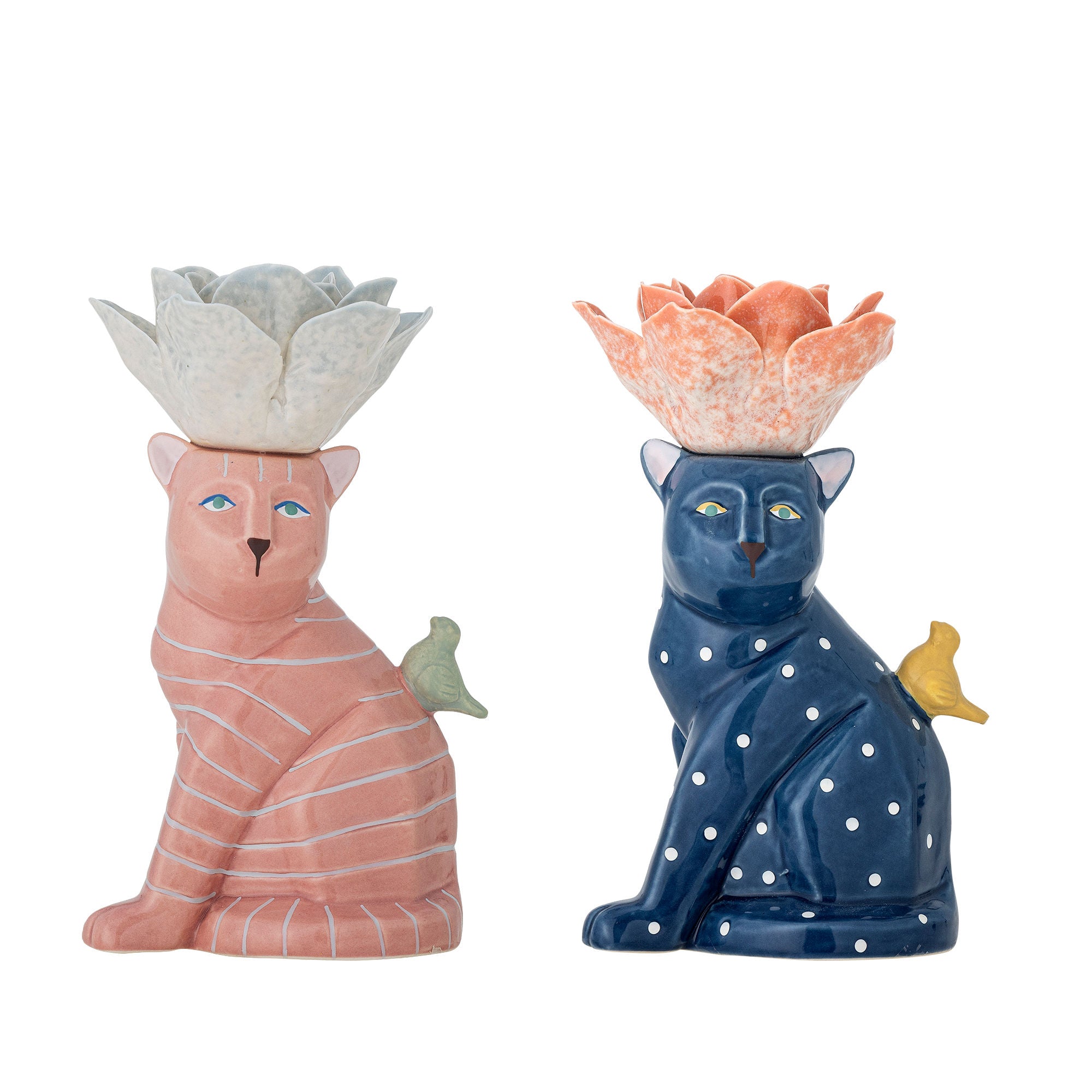 Bloomingville Eri Kandelaar Aardewerk Set van 2
