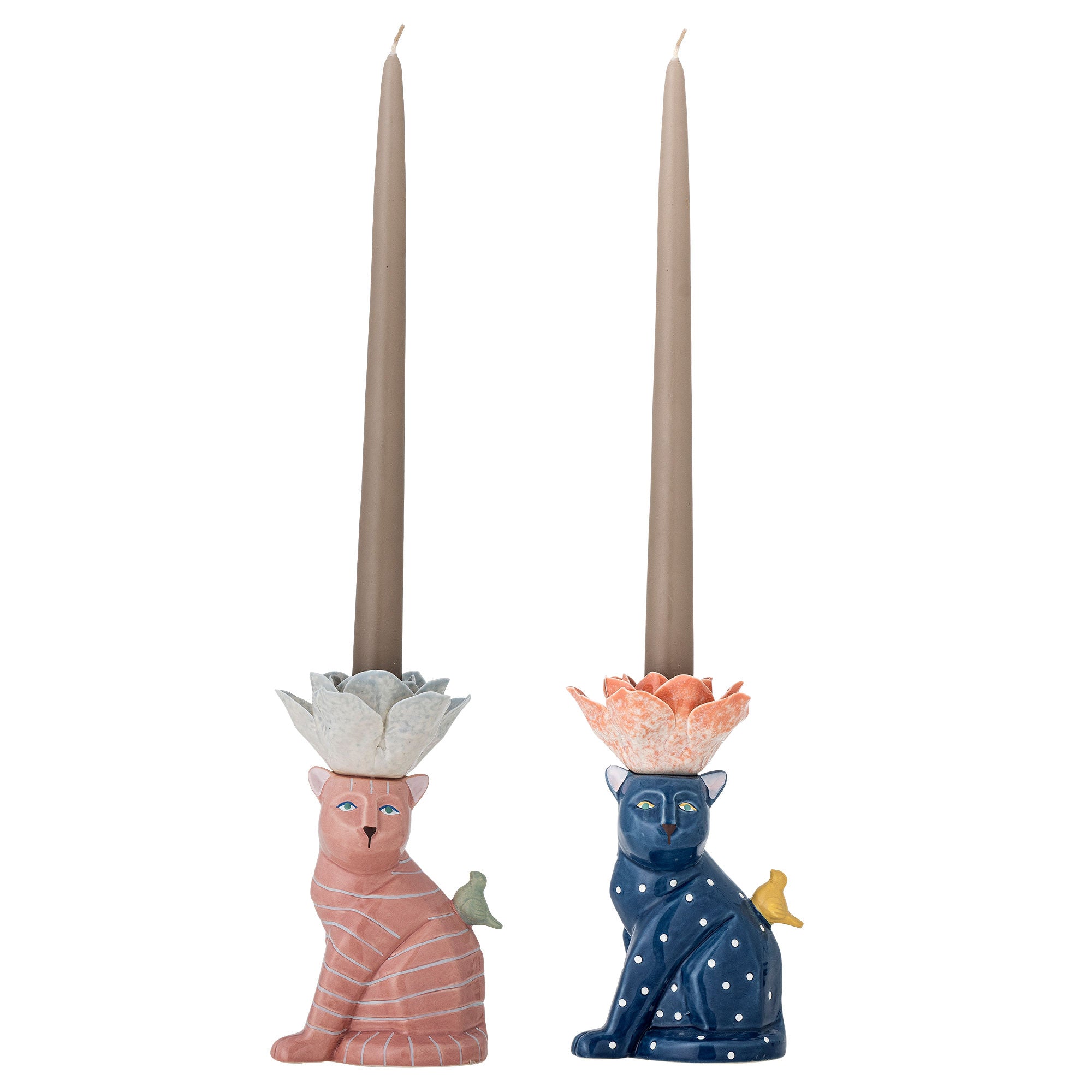 Bloomingville Eri Kandelaar Aardewerk Set van 2