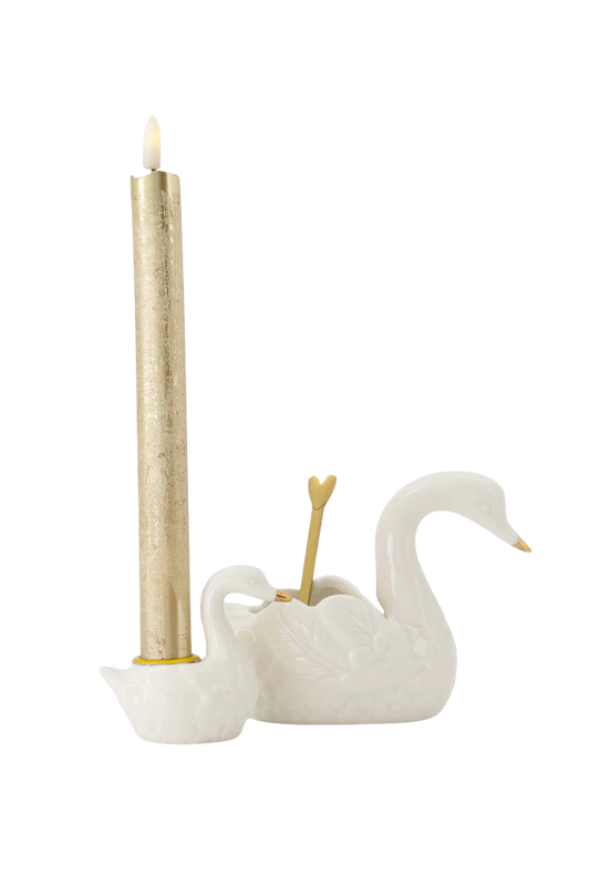 Zusss | Kandelaartje zwaan wit