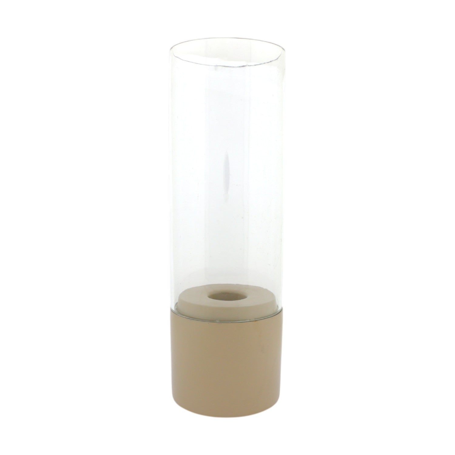 Home Society | Windlicht Mindy taupe 31,5cm