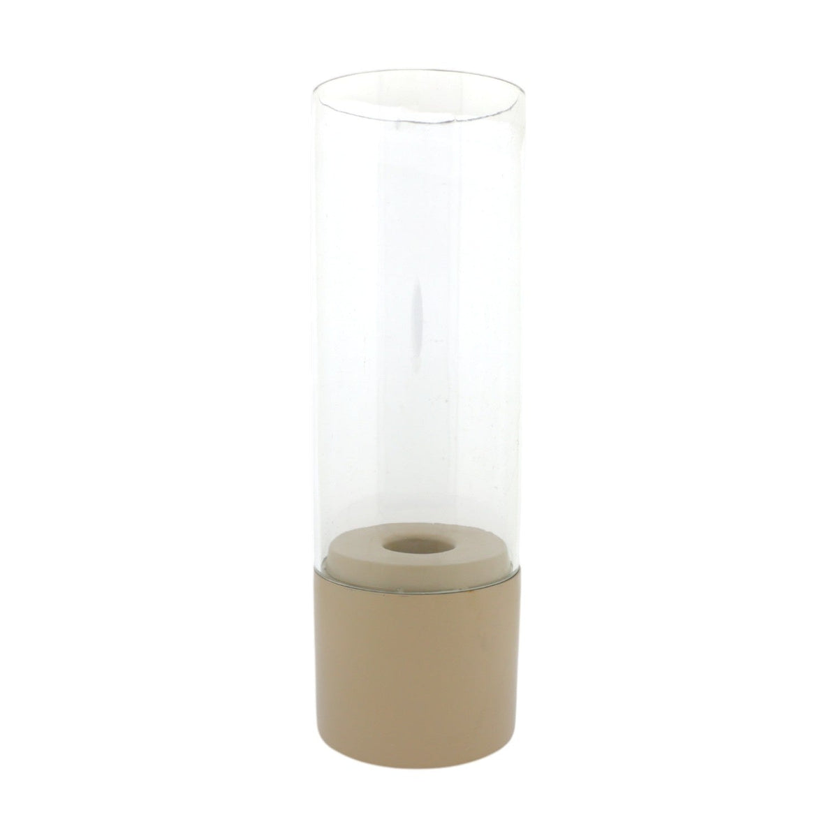Home Society | Windlicht Mindy taupe 31,5cm