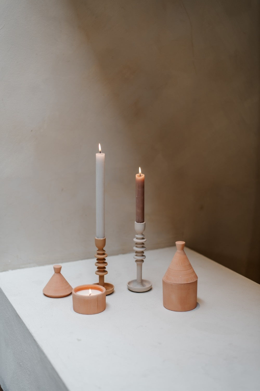 Home Society | Kandelaar Vera terracotta 16cm