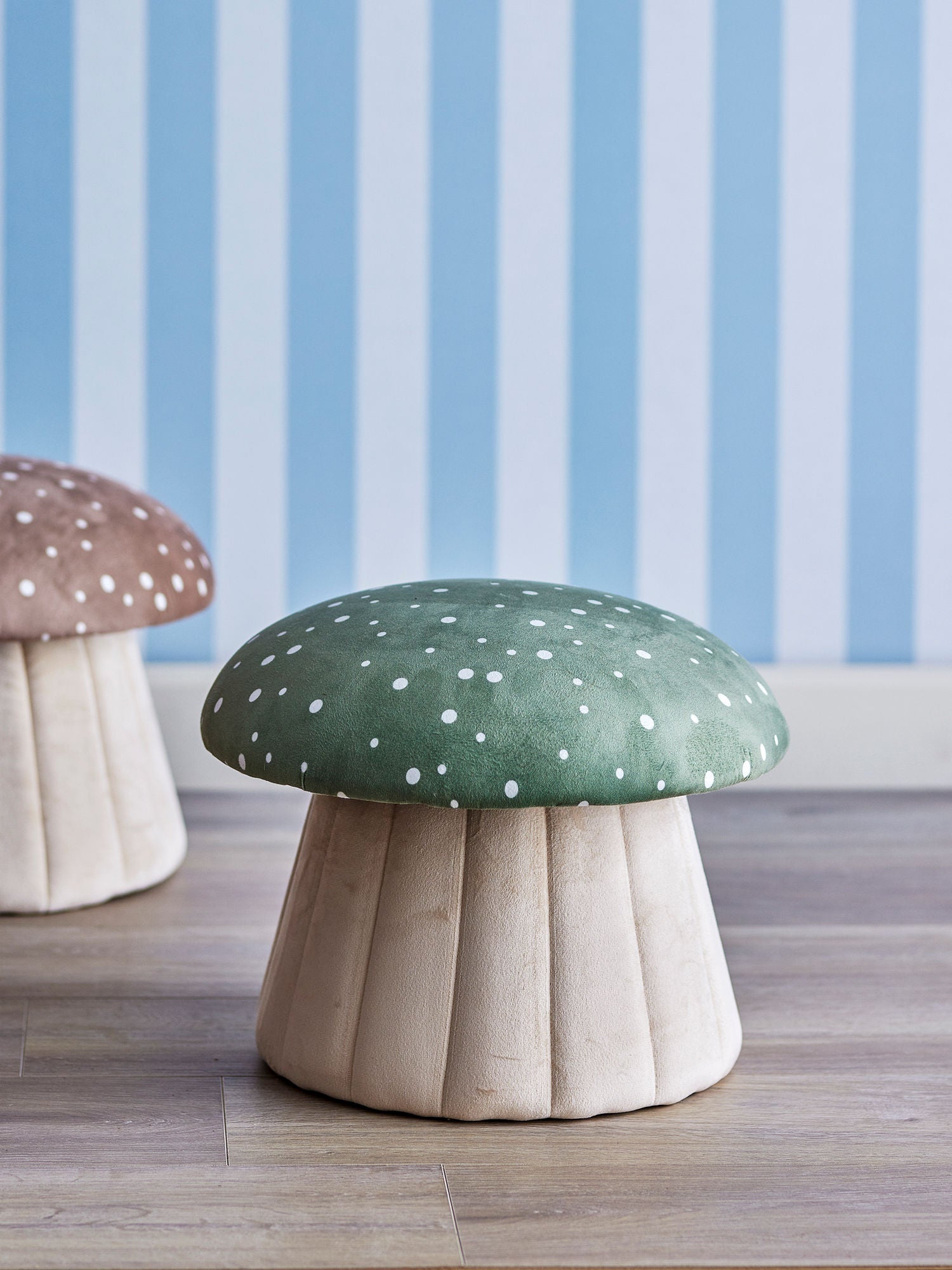 Bloomingville MINI Lue Poef Paddestoel Groen