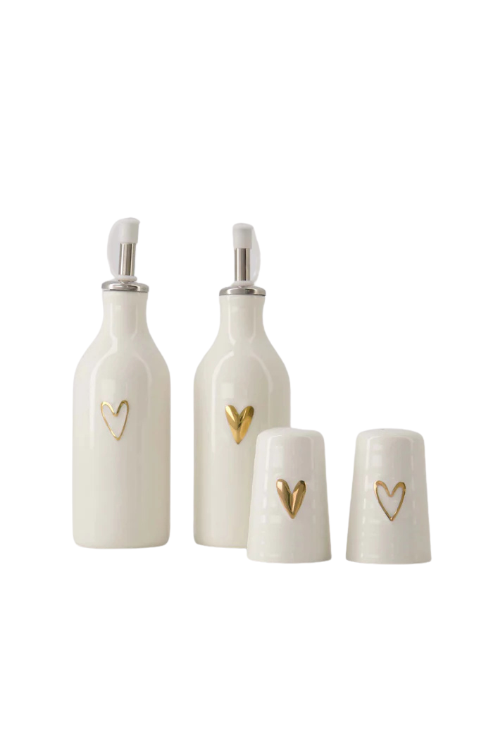 Zusss | Olie/azijn fles hartje goud